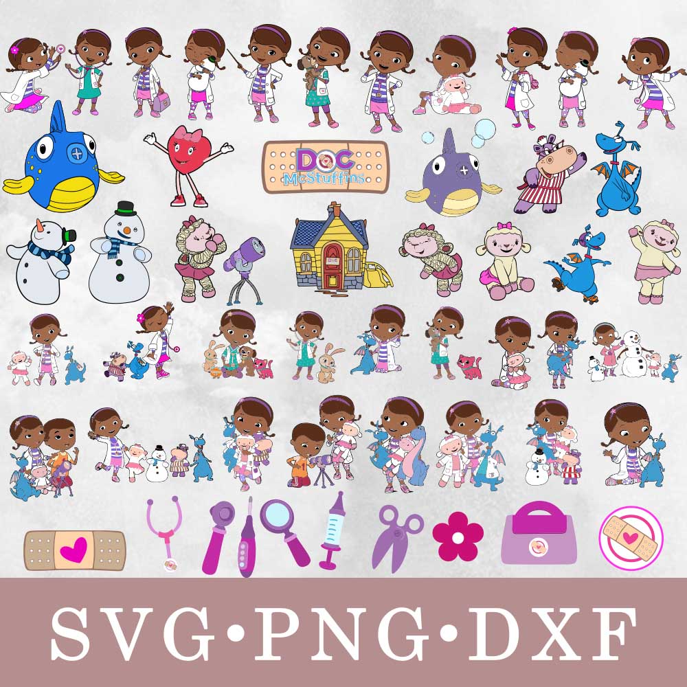 Doc McStuffin svg, Doc McStuffin bundle svg, png, dxf | Inspire Uplift