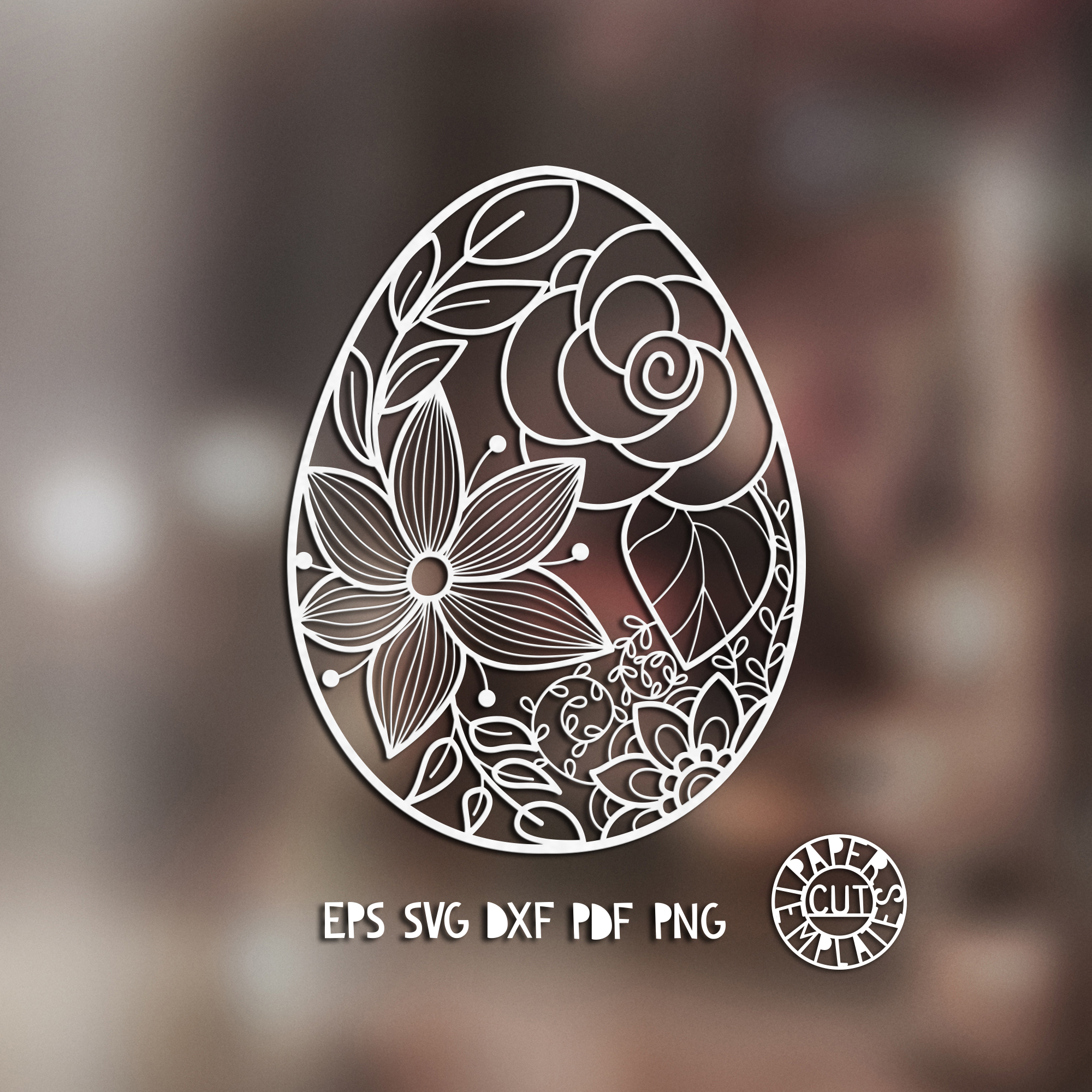 SVG Flower easter egg for laser cutting, Cricut, Silhouette | Inspire ...