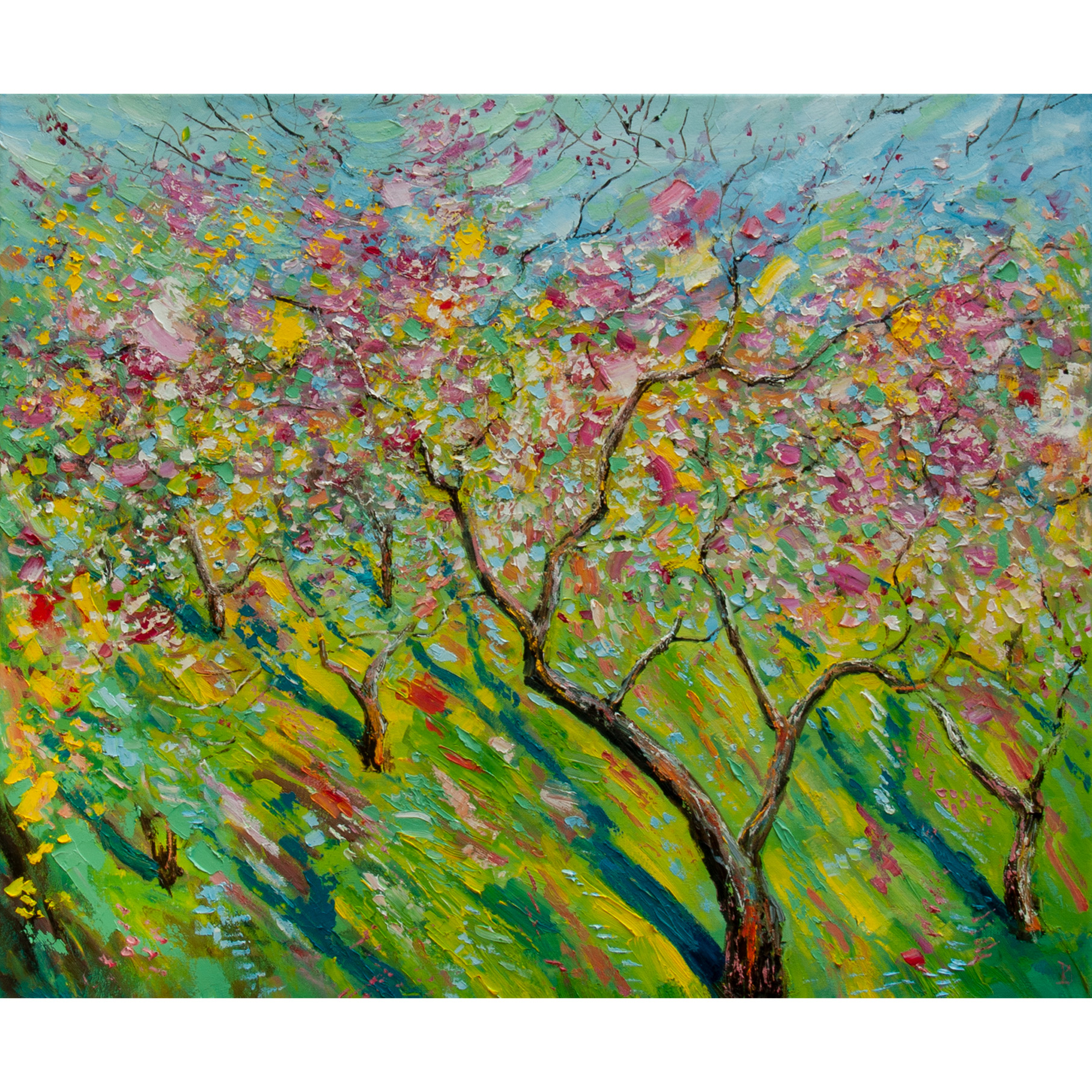 Blooming Garden Painting Landscape Original Art Impasto Oil | Inspire ...