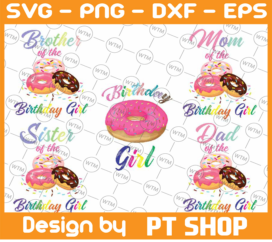 Family Donut Matching Png, Donut Shirt Birthday Girl, Sweet | Inspire ...