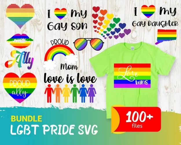 LGBT PRIDE SVG BUNDLE Mega Bundle svg, png, dxf, Files For P | Inspire ...