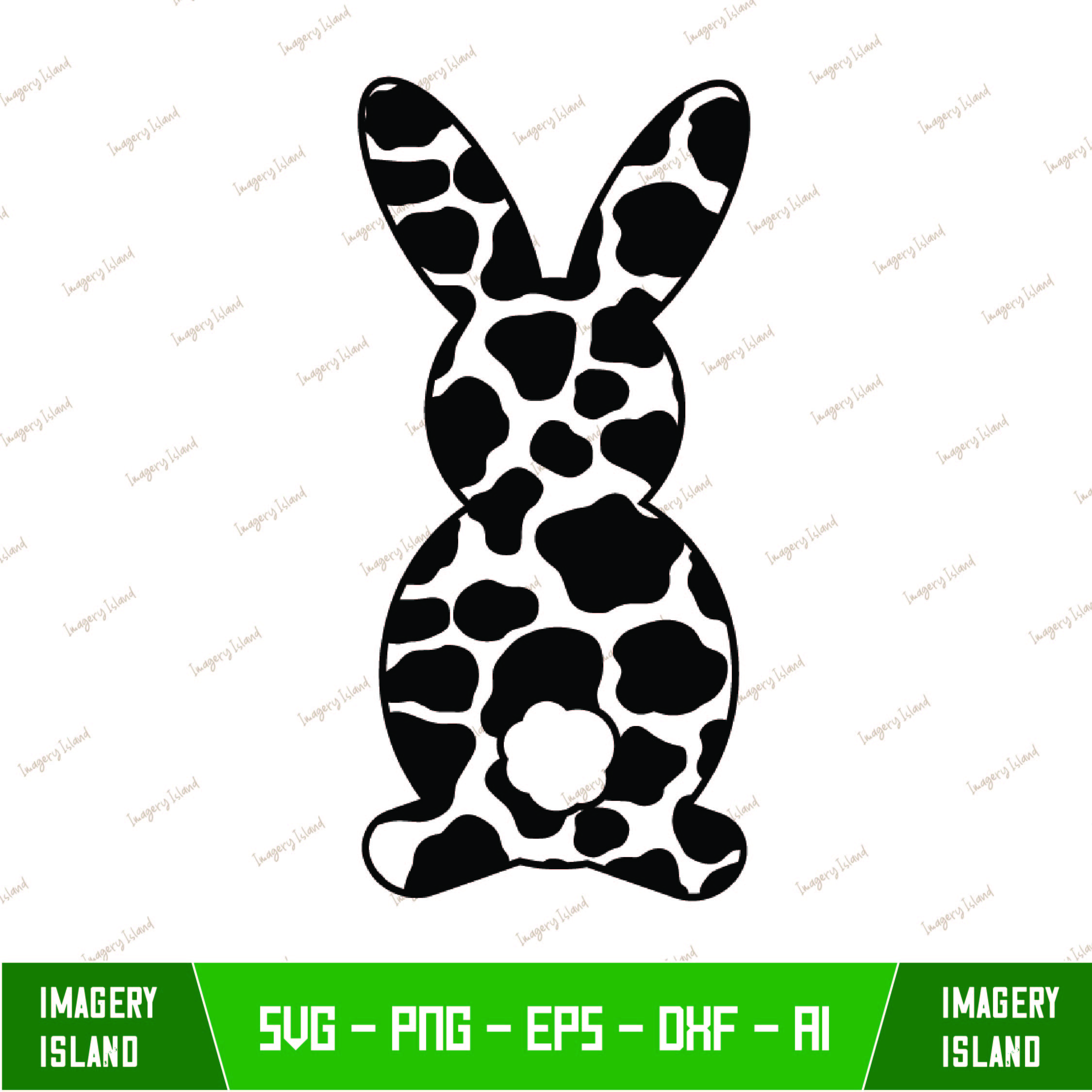 Cow Print Bunny Svg, Easter Svg, Cow Print, Easter, Bunny An | Inspire ...