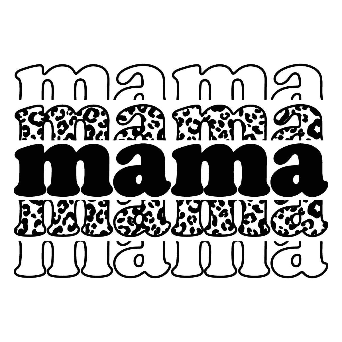 Momma Pattern Svg Retro Mama SVG, Mama SVG, Mom Life Svg, Leopard Svg, Mothers | Inspire ...