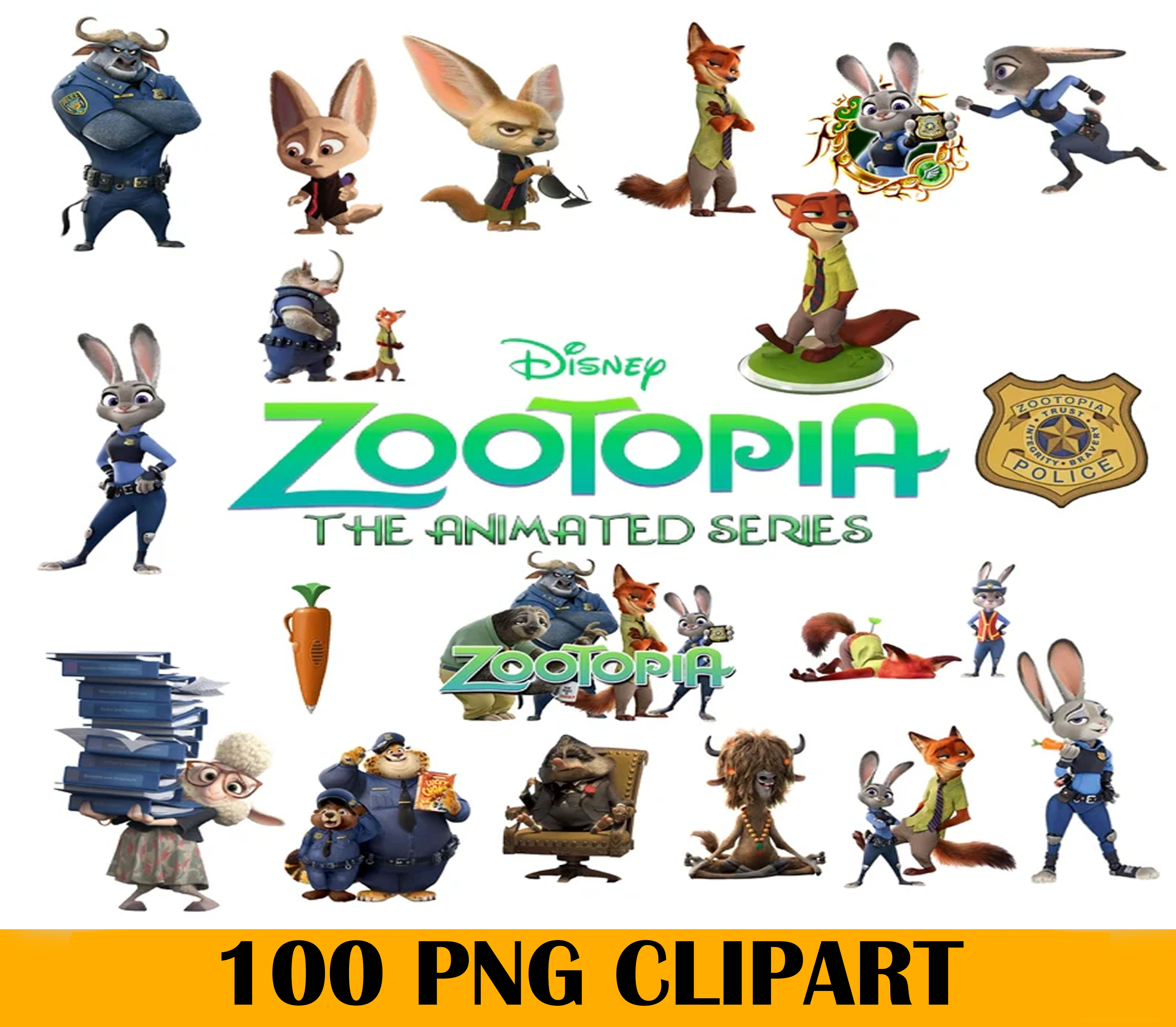 100 Png Zootopia Clipart, Zootopia Png, Disney Zootopia Bund Inspire