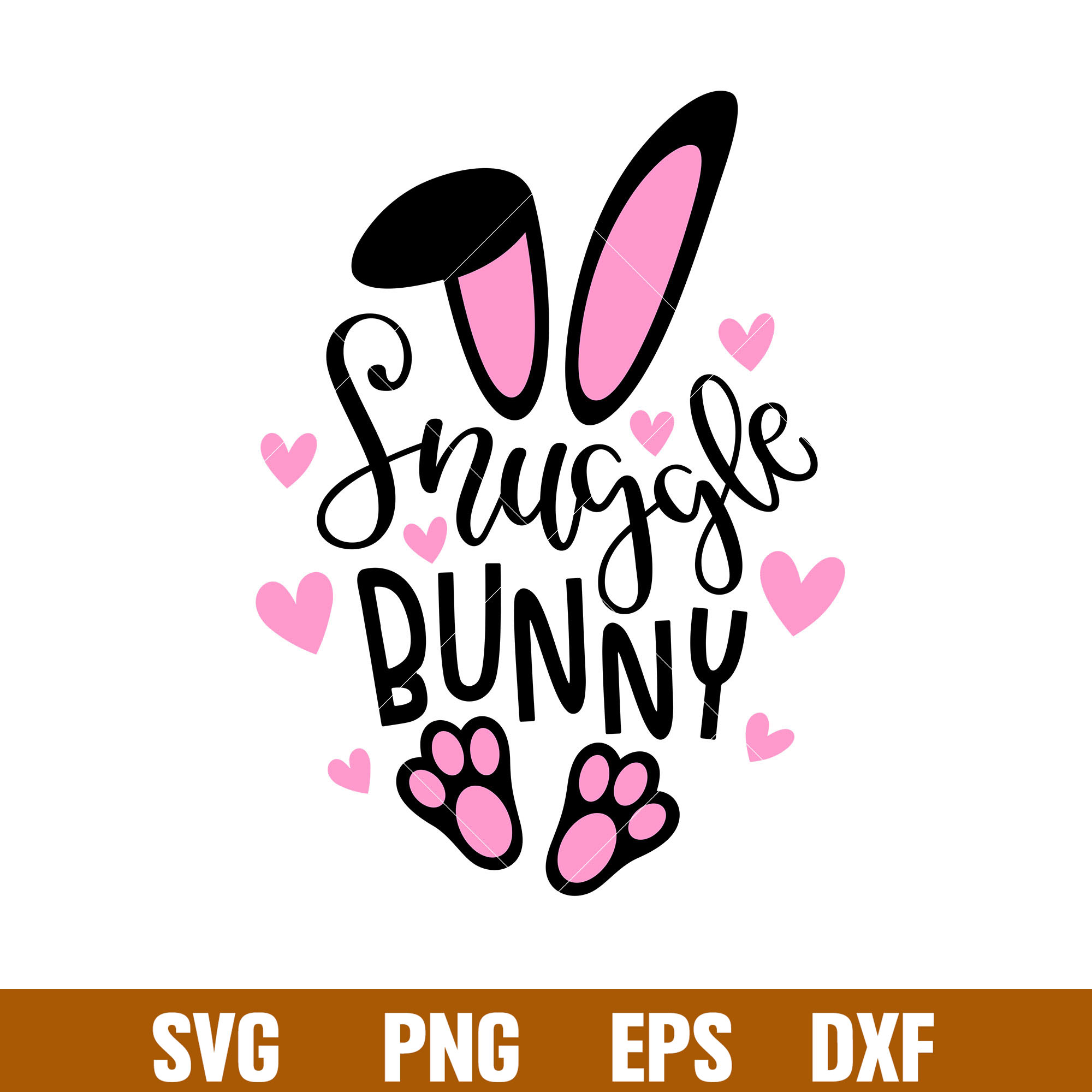 Snuggle Bunny, Snuggle Bunny Svg, Happy Easter Svg, Easter e Inspire
