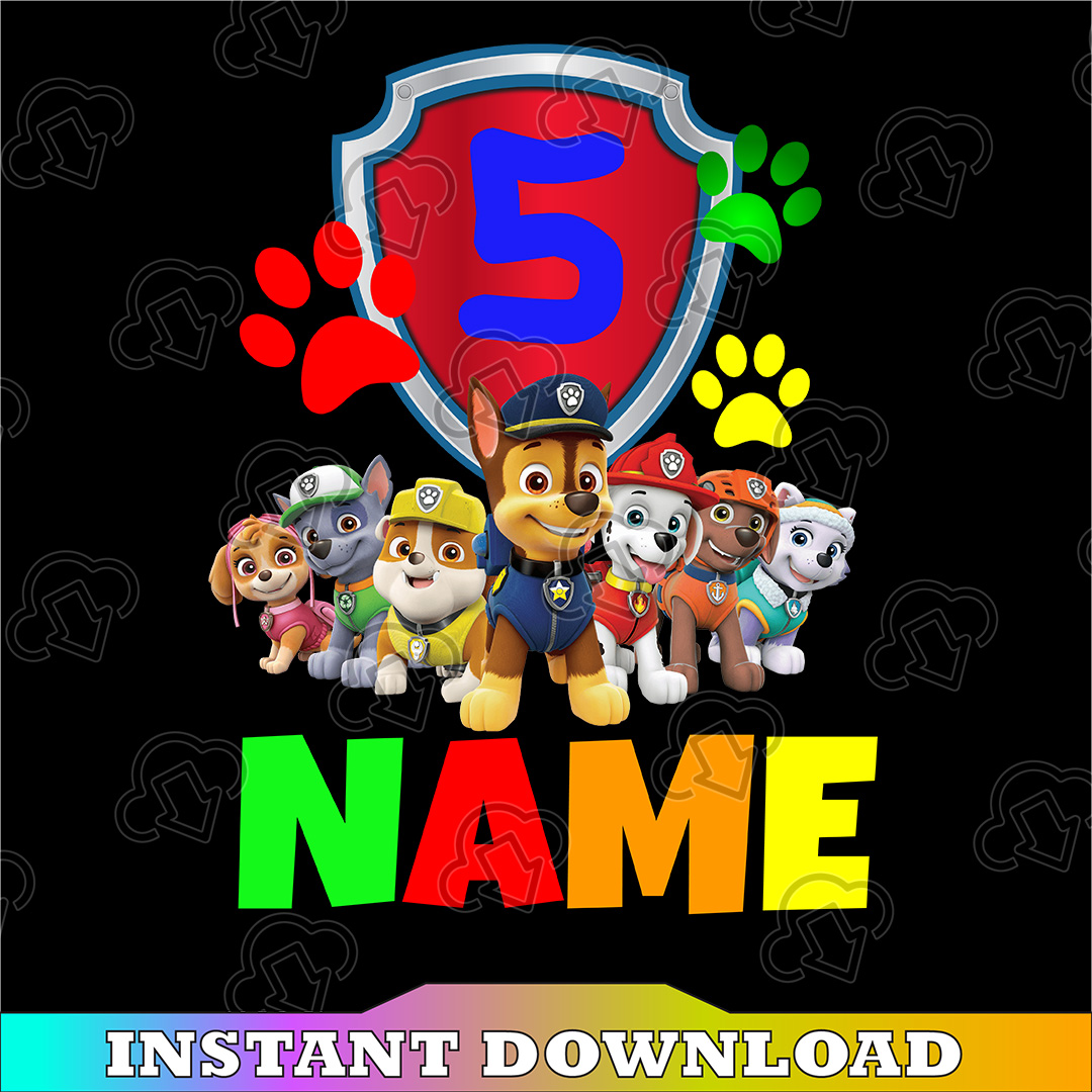 Paw Patrol Birthday png- Boy’s Paw Patrol Birthday png- Paw | Inspire
