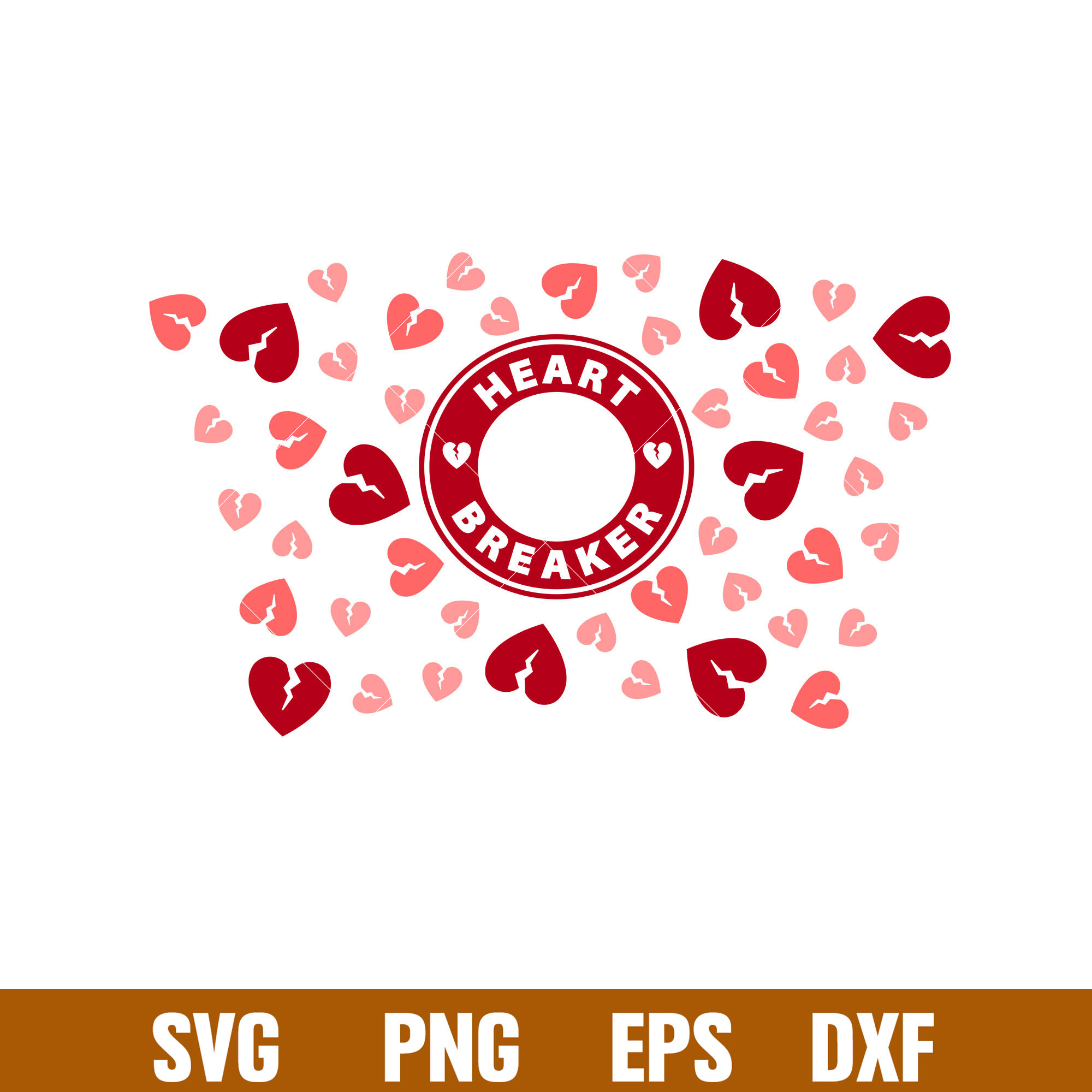 Heart Breaker Full Wrap, Heart Breaker Full Wrap Svg, Starbu Inspire