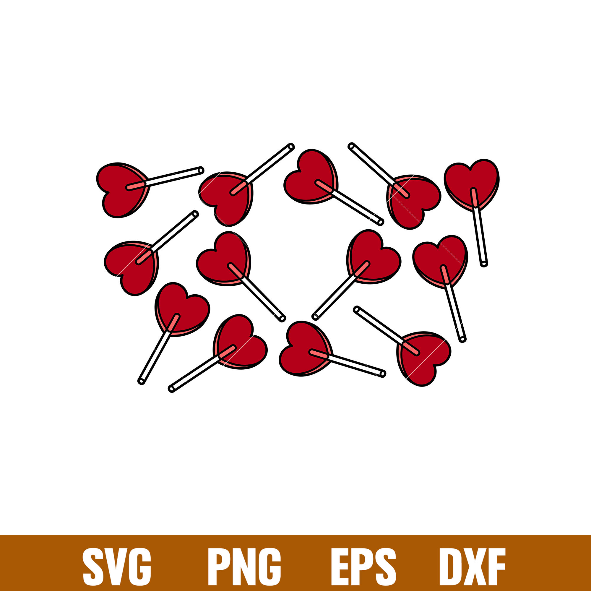 Heart Lollipop Ful Wrap, Heart Lollipop Ful Wrap Svg, Starbu Inspire