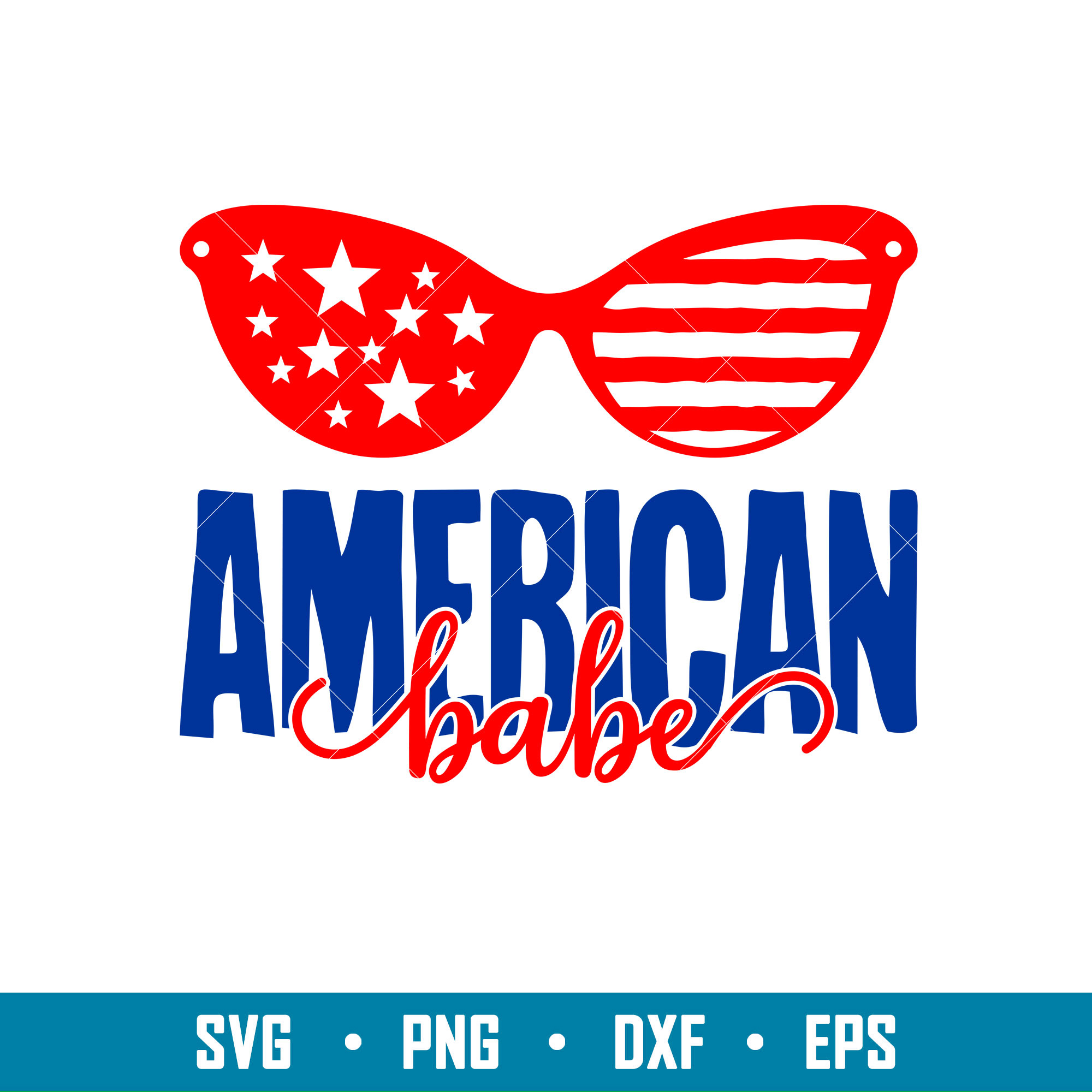 American Babe, American babe svg, 4th