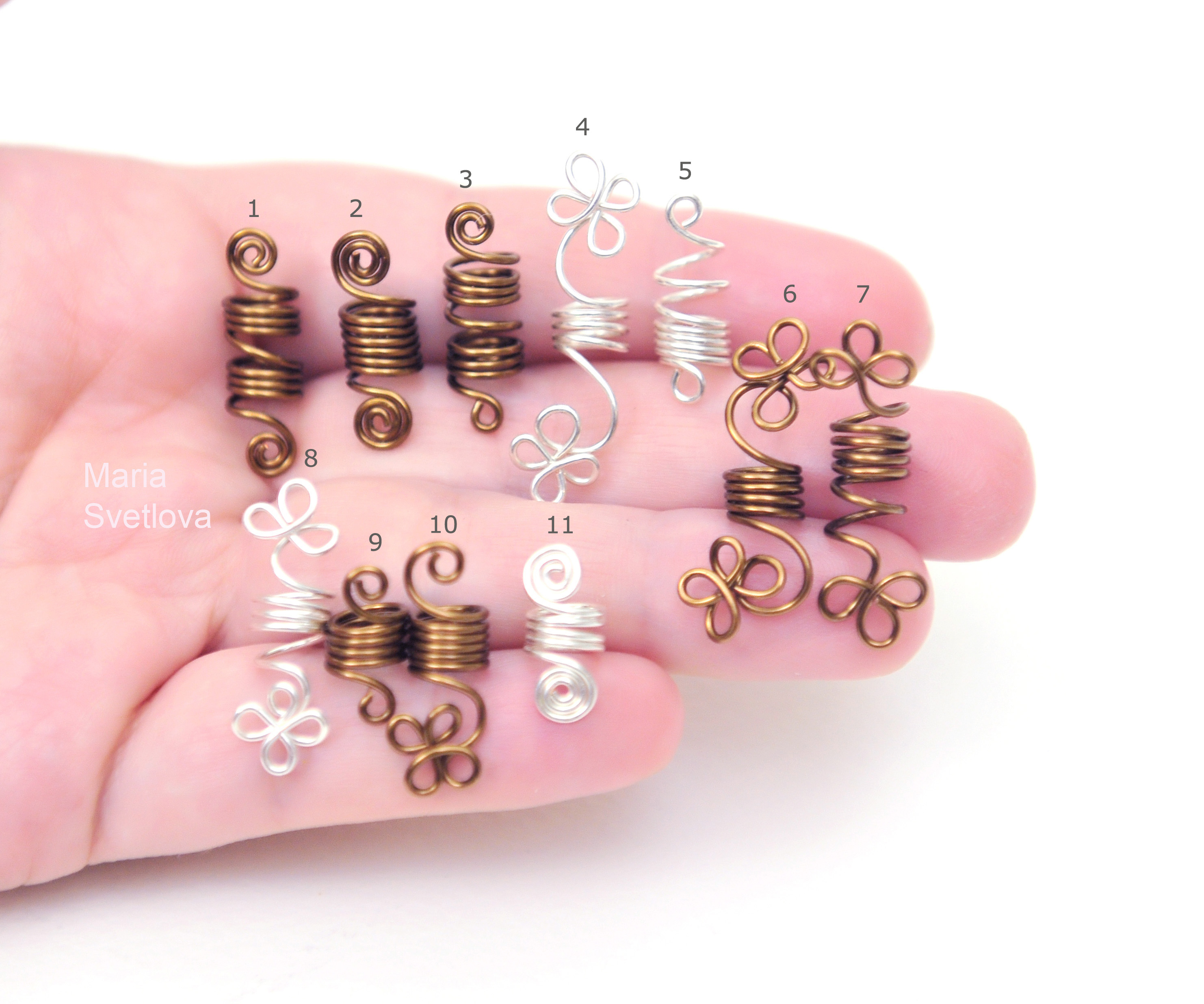 Craft Hair Fasterning Jewelry Pirate Style Braid Wire Wrap Inspire Uplift