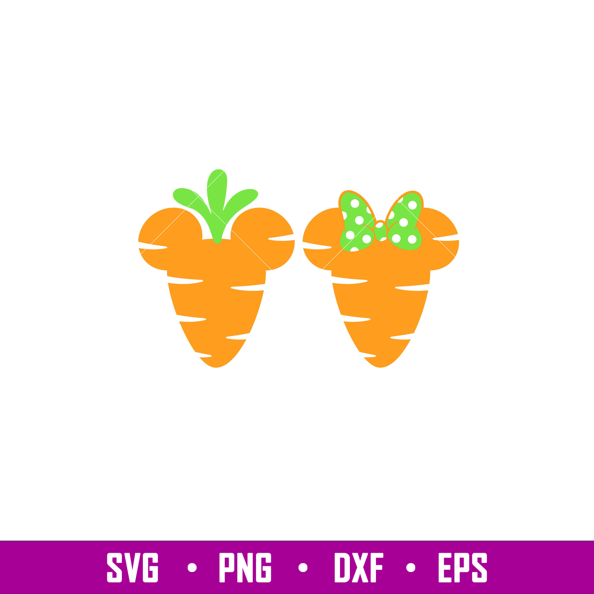 Easter Carrots Ears, Easter Carrots Mickey _ Minnie Svg, Hap Inspire