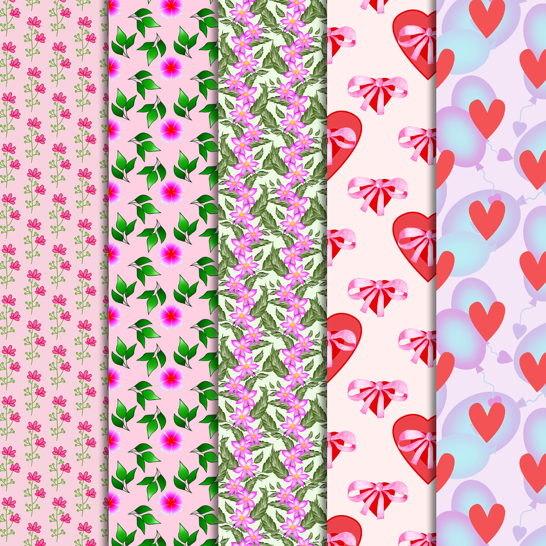 Digital seamless colorful scrapbooking paper Inspire Uplift