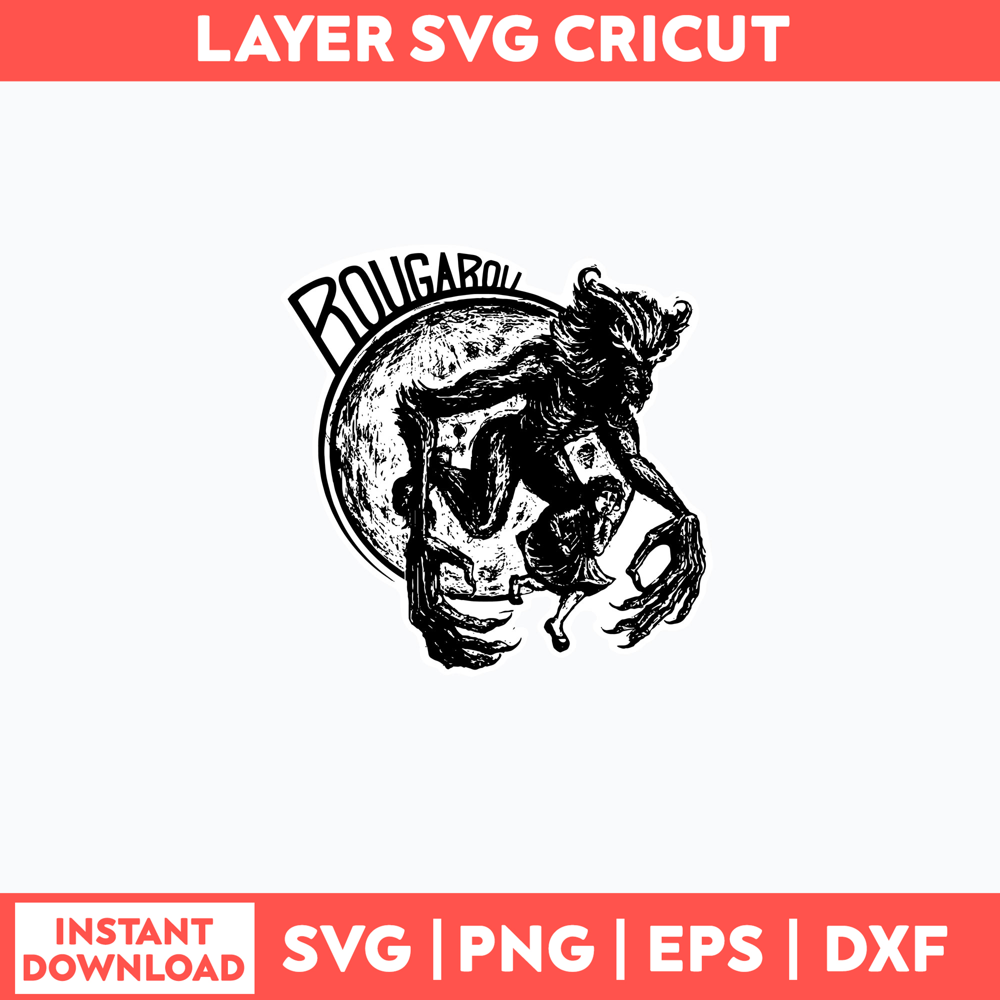 Dxf Sps File Rougarou Werewolf Svg, Horror Svg, Png Dxf Eps File | Inspire Uplift