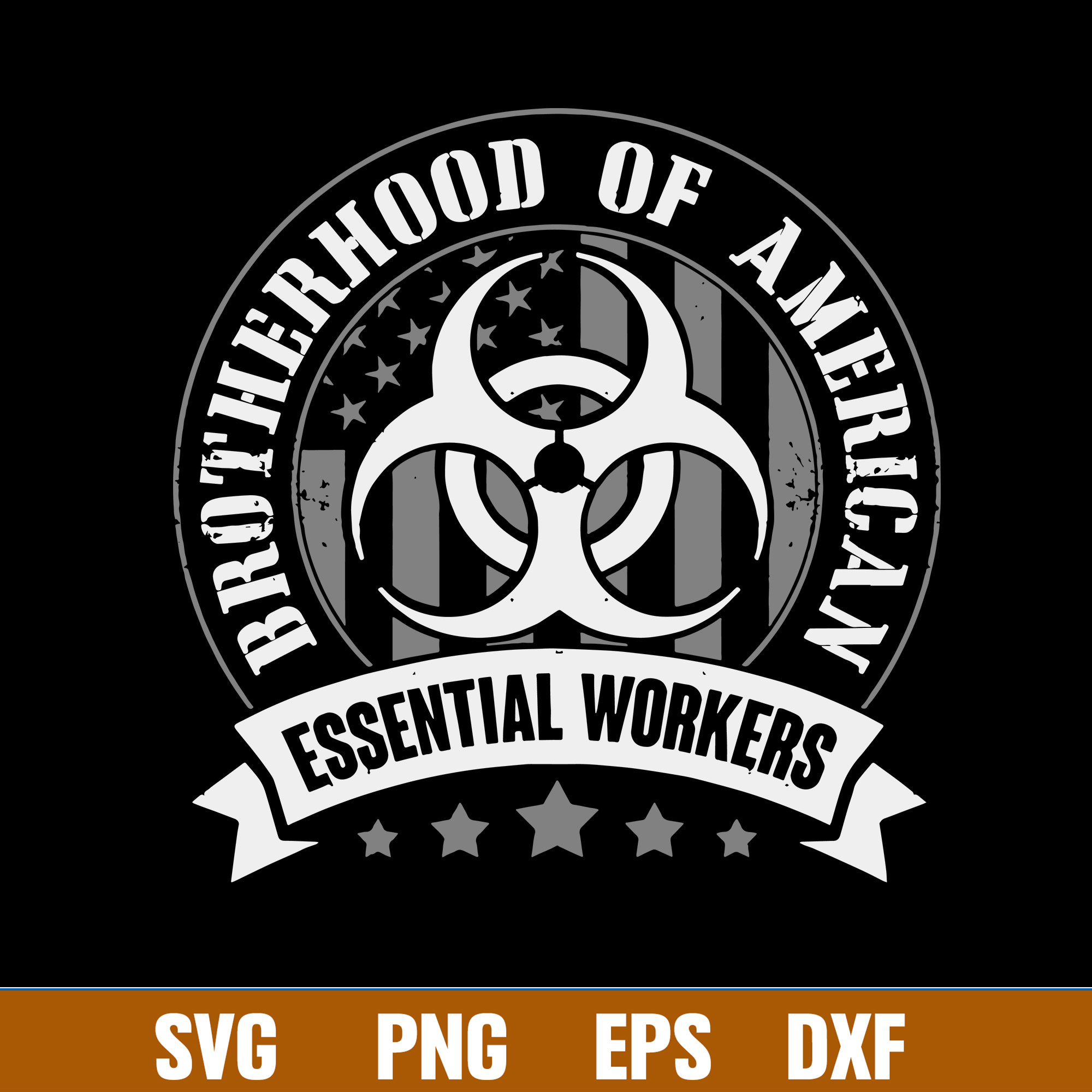 Brotherhood Of Essential Workers Decal - Full Color, Various Sizes, USA Made