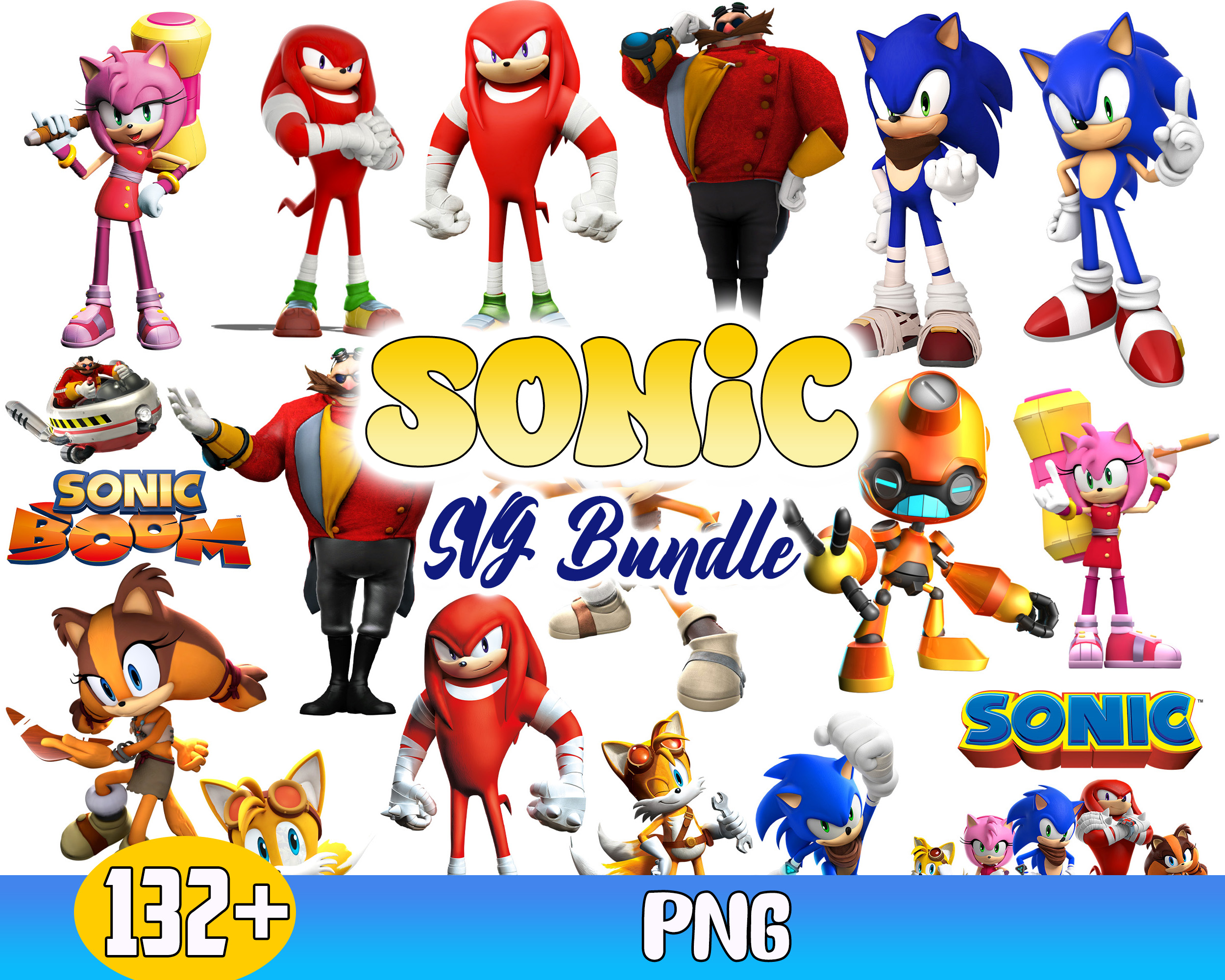 The Hedgehog Svg, Sonic Bundle Vector, Sonic Character Svg, | Inspire ...