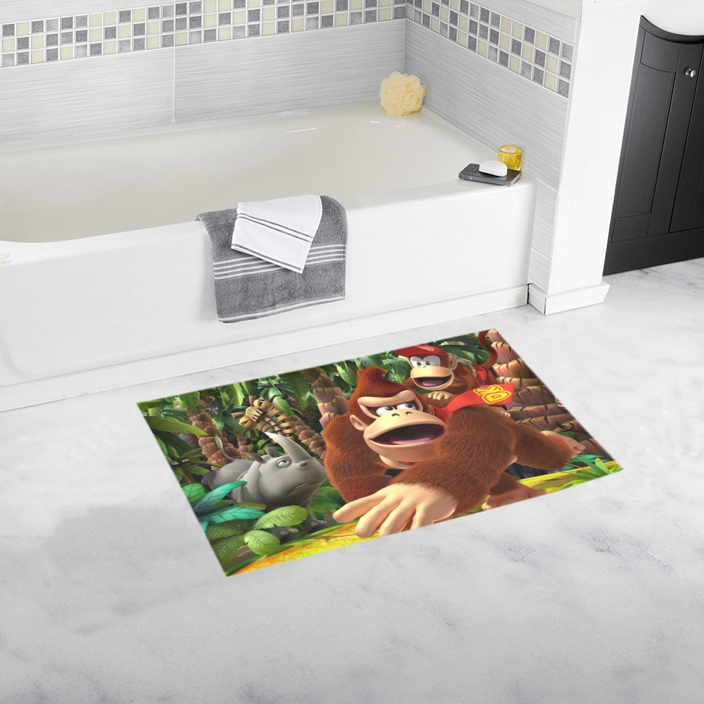 Donkey Kong Bath Mat, Bath Rug Inspire Uplift