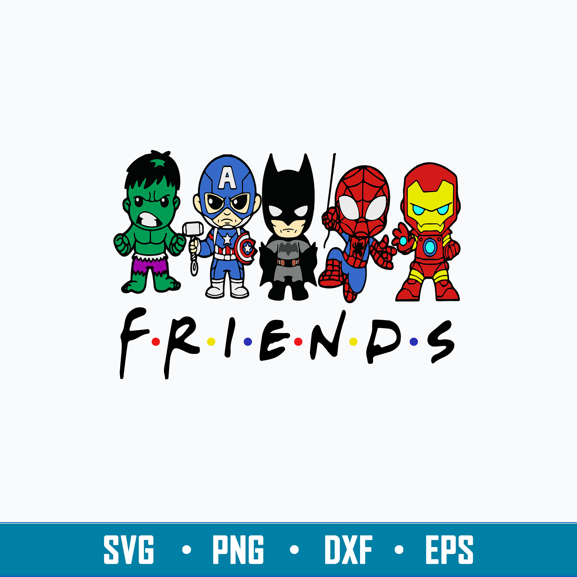Superhero Friends Svg, Avenger Svg, Superhero Svg, Cartoon | Inspire Uplift