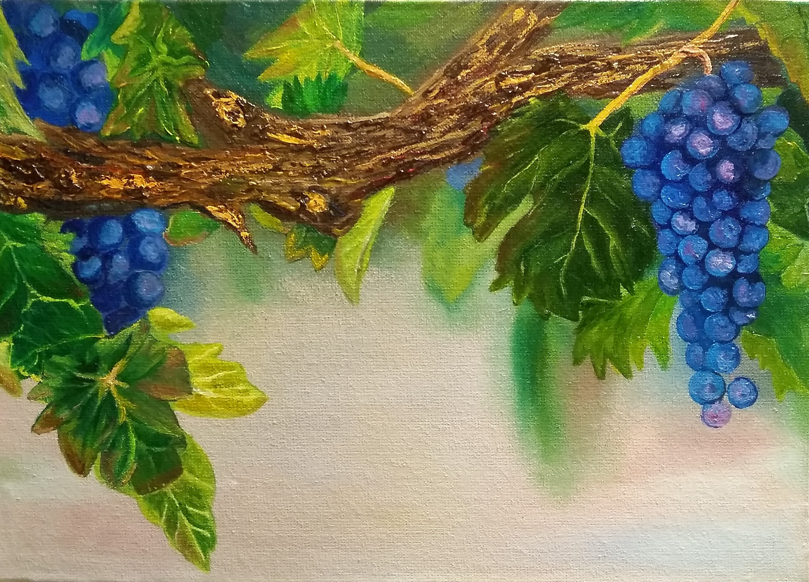 Blue berry painting blue grapes painting 12*17 inch grape ar Inspire Uplift