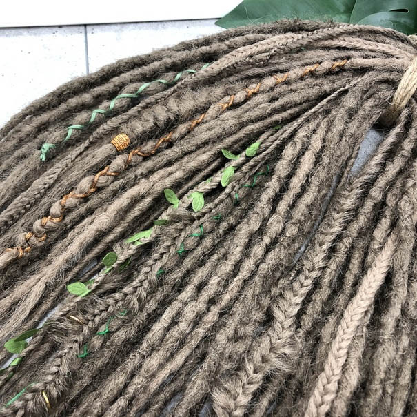 crochet dreadlocks with natural embellishments Inspire Uplift