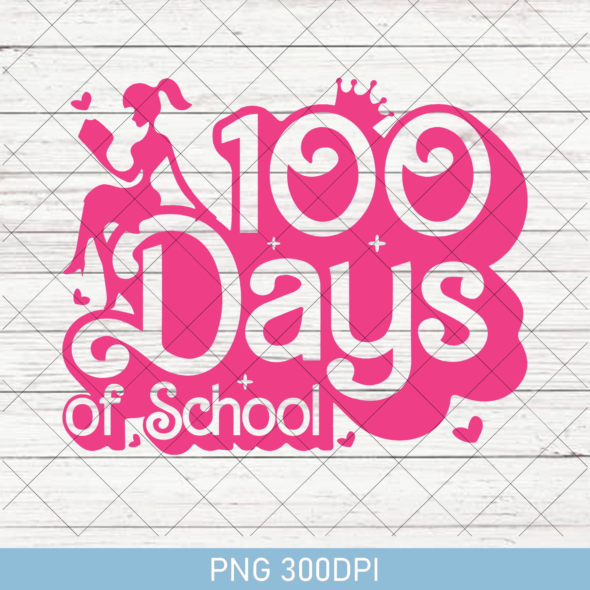 Girls 100th Day Of School PNG, Happy 100 Days of School PNG, - Inspire ...