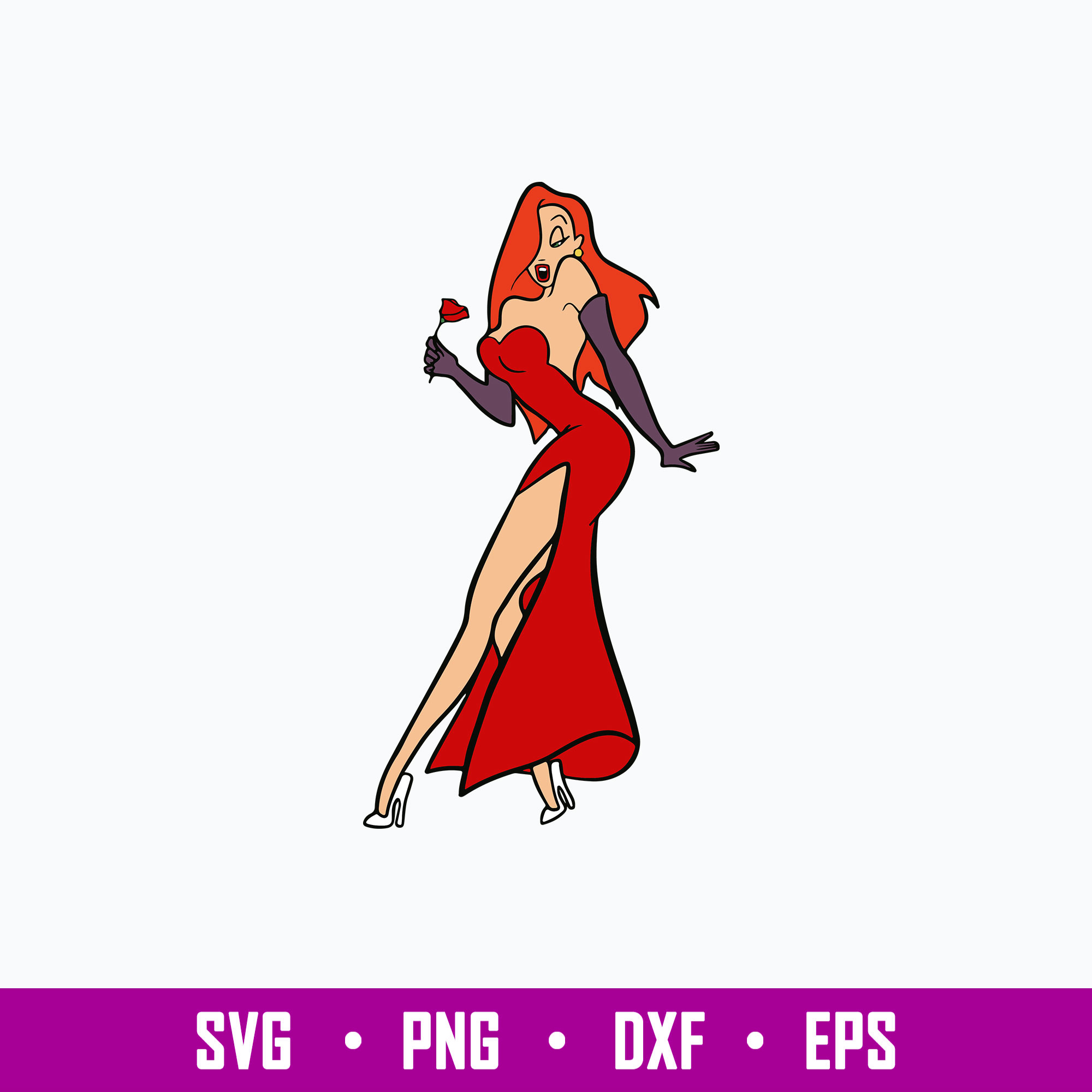 Jessica Rabbit Svg, Jessica Svg, Disney Svg, Png Dxf Eps Fil Inspire