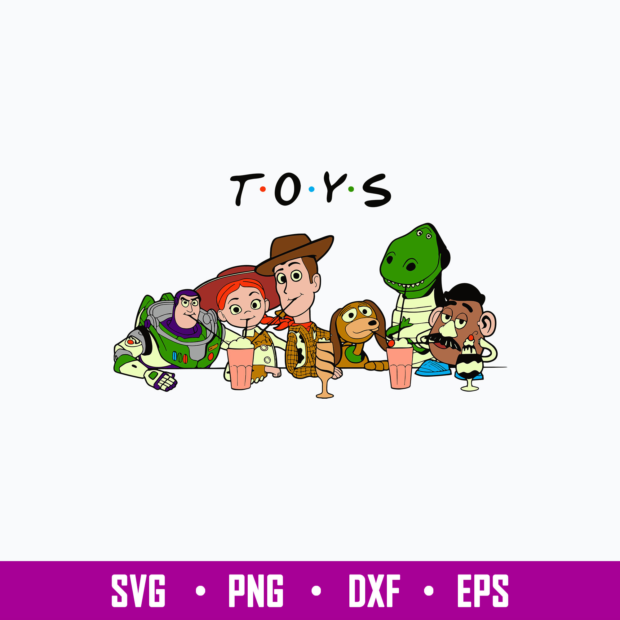 Toy Story Friends Svg, Toy Story Character Svg, Toy Story Sv