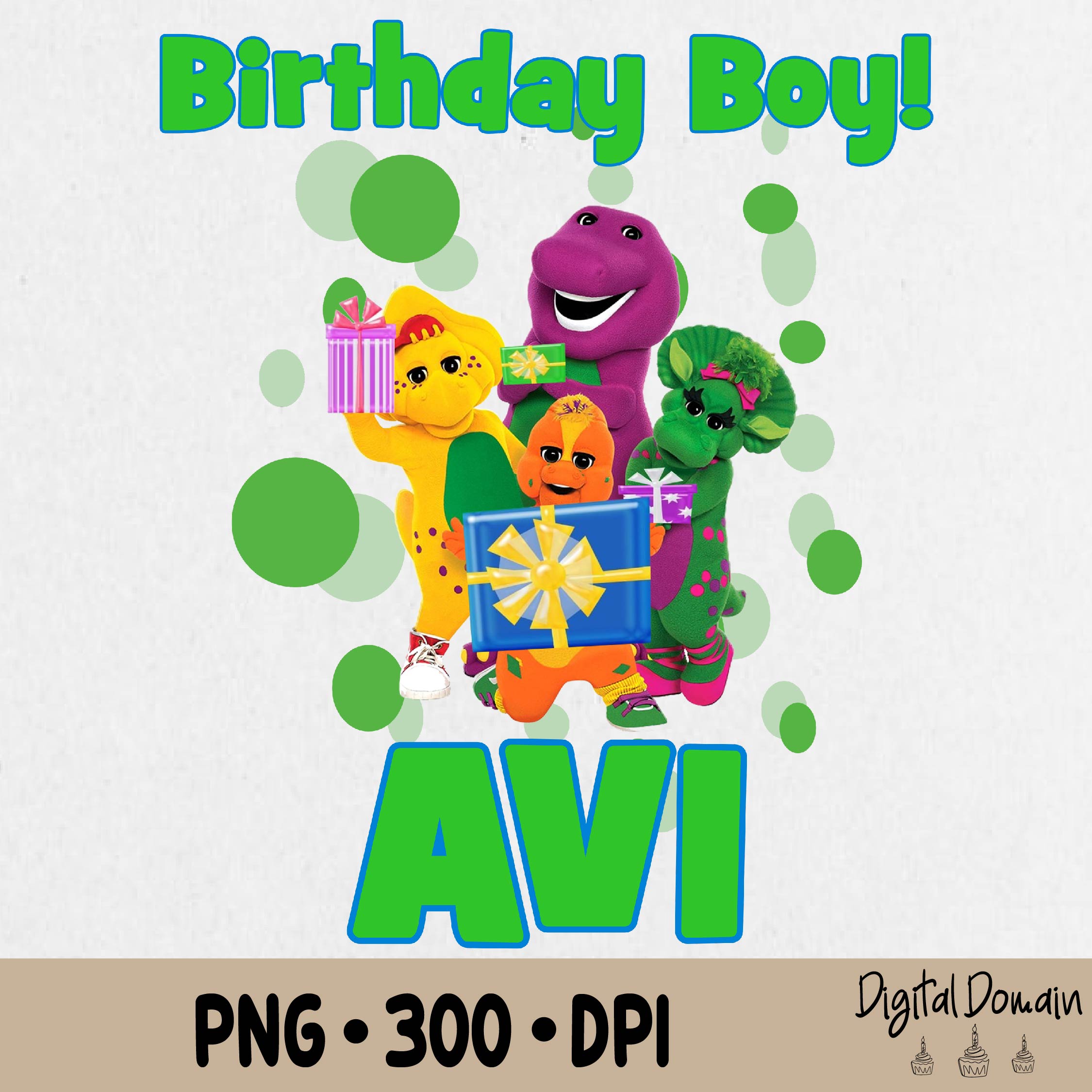 Make Their Birthday Extra Special With A Barney & Friends Personalized Card – Choose Pink Or Blue For Your Little Boy Or Girl!