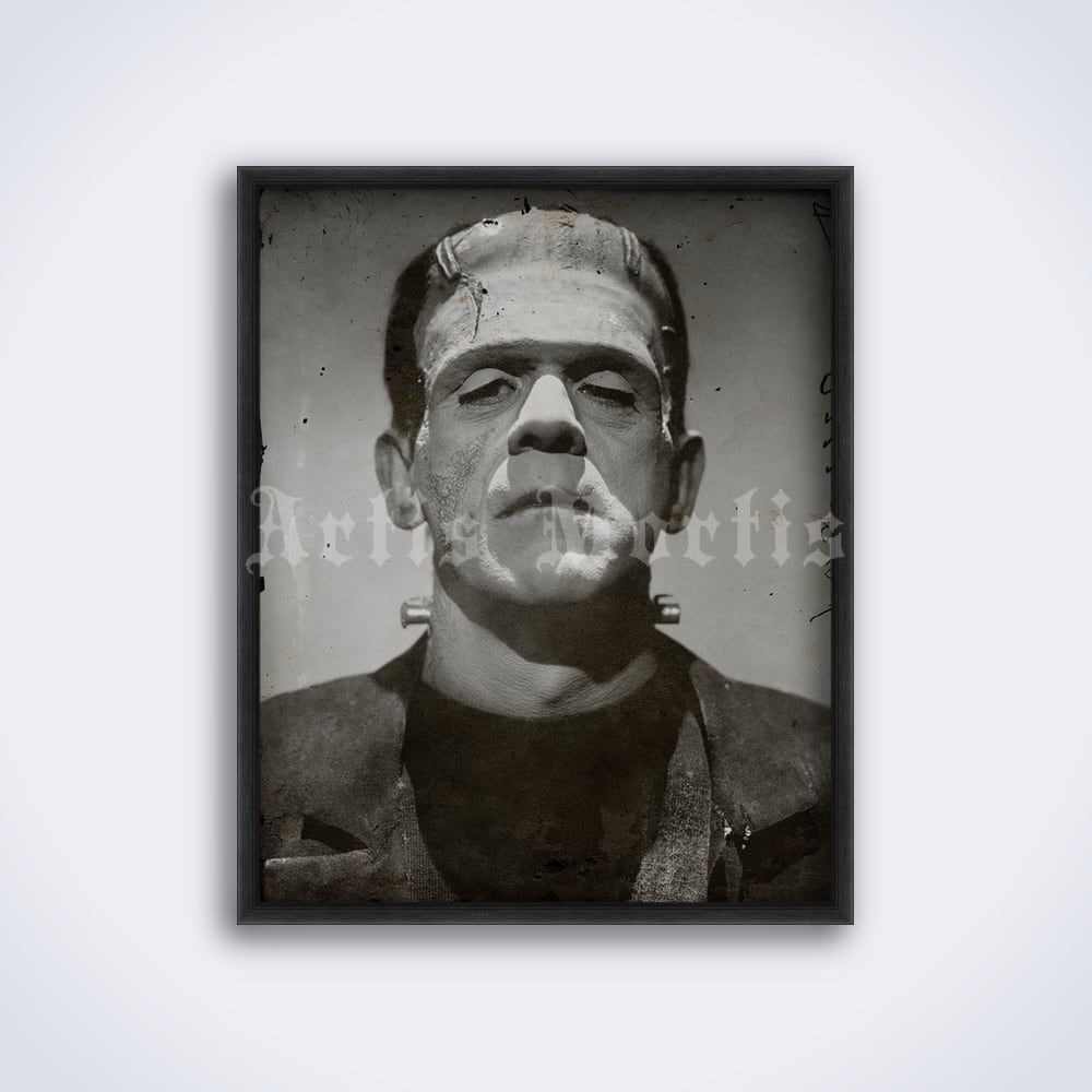 Frankenstein monster portrait Boris Karloff vintage 1931 pho | Inspire ...