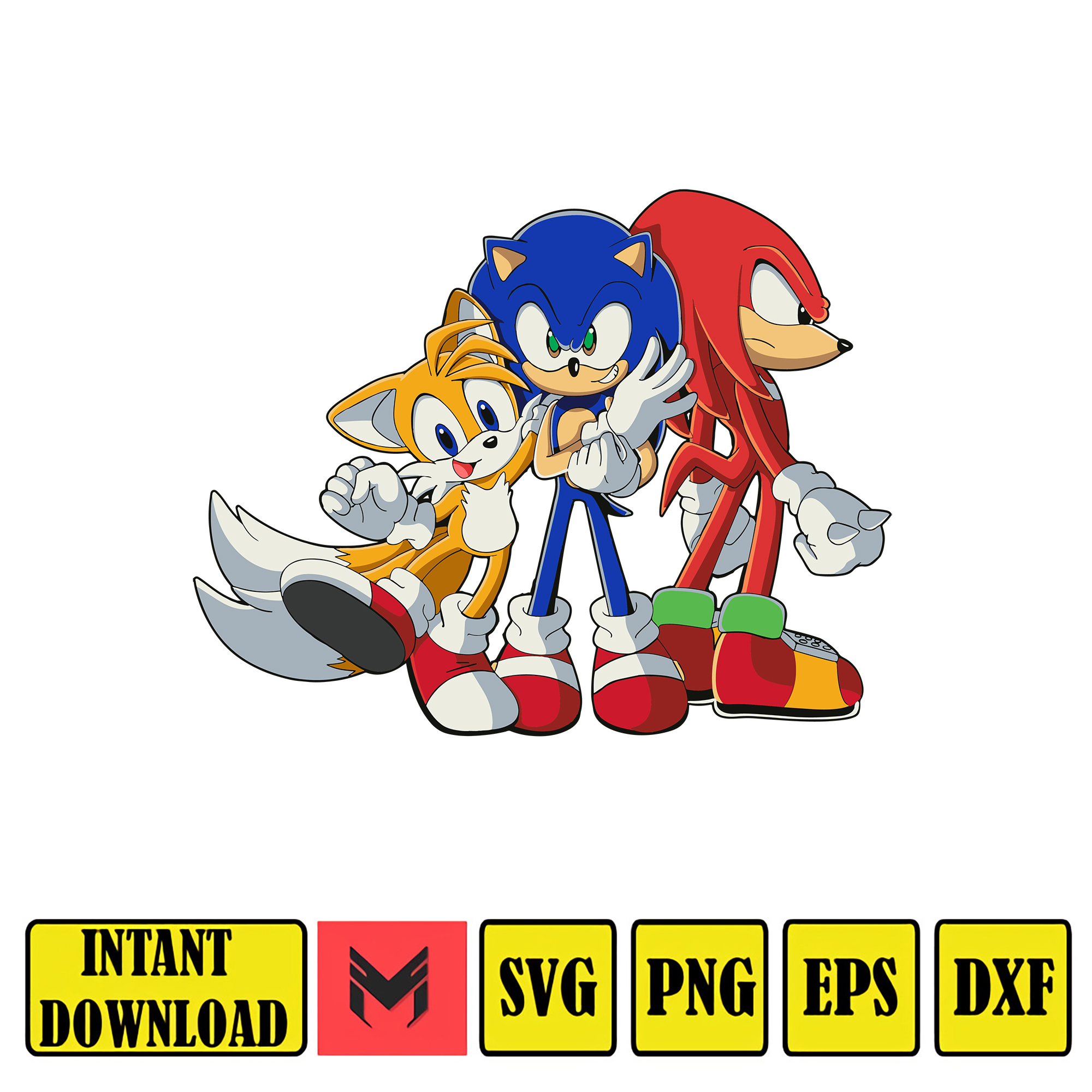 Sonic Svg, Tails Svg, Cutting File Cricut, Sonic the Hedgeho Inspire