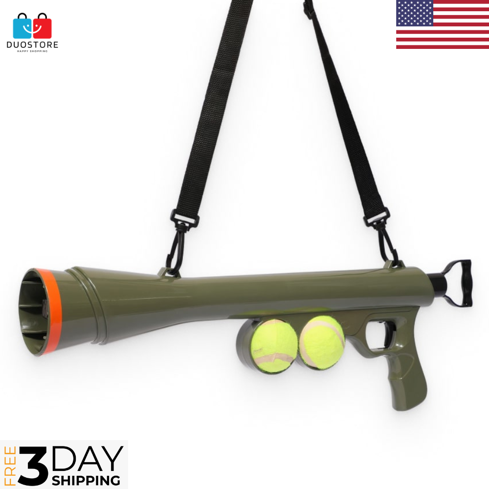 Dog Puppy Toy Nerf Gun Tennis Ball Launcher Blaster Balls Fe Inspire