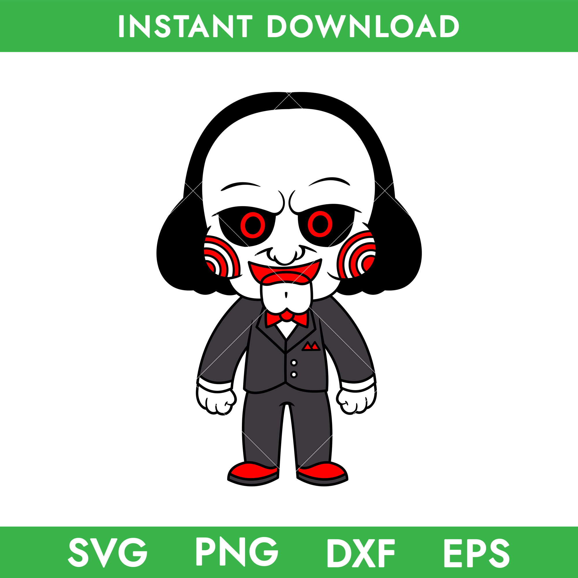 Chibi Jigsaw Svg, Jigsaw Svg, Horror Movie Svg, Horror Chara Inspire