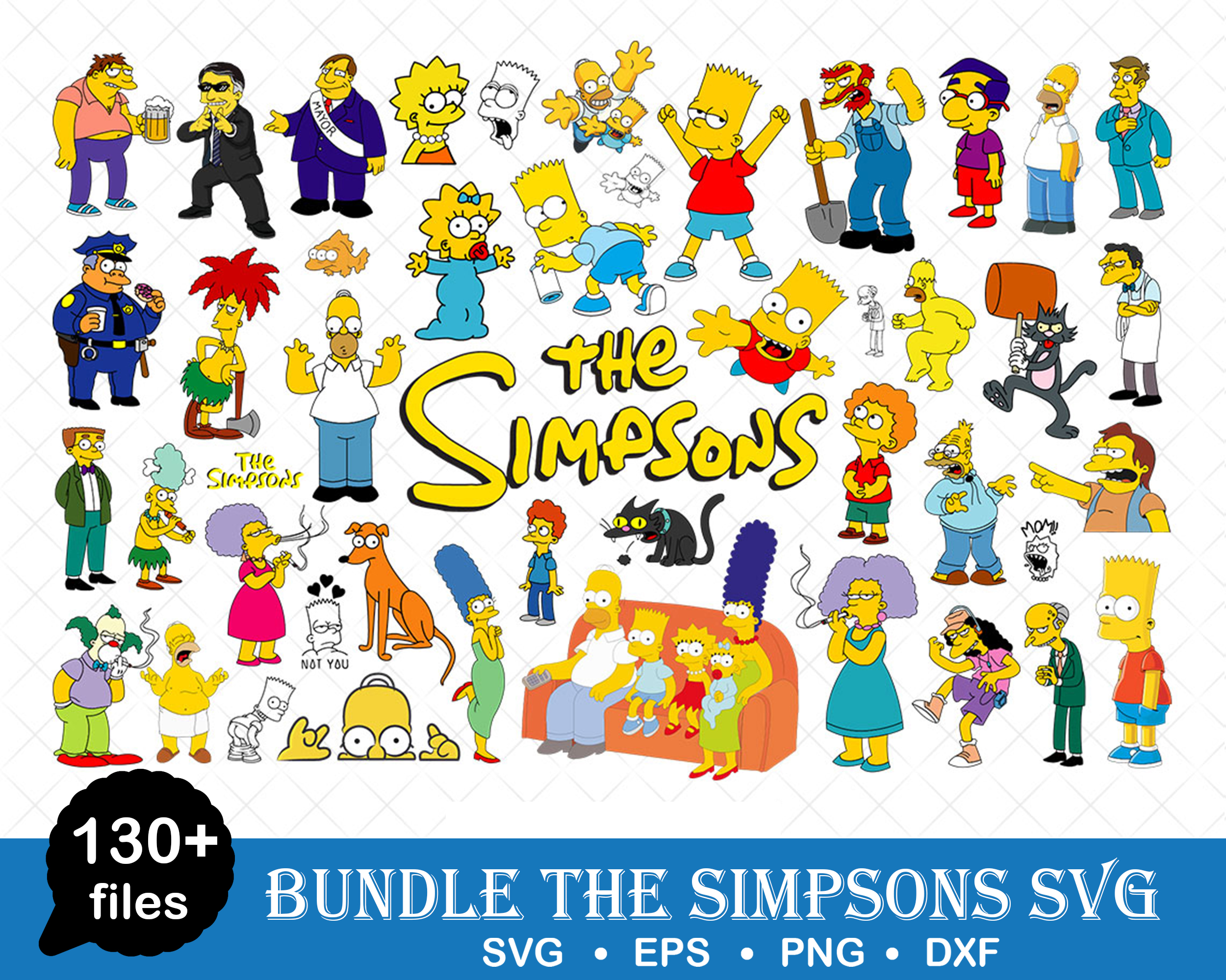 The Simpsons Svg Bundle, The Simpsons Svg, Bart Simpson, Car | Inspire ...