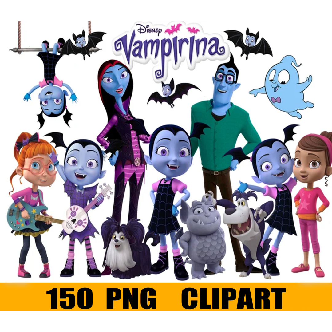 150 Vampirina Clipart Bundle, Vampirina Bat Clipart, Vampiri - Inspire ...