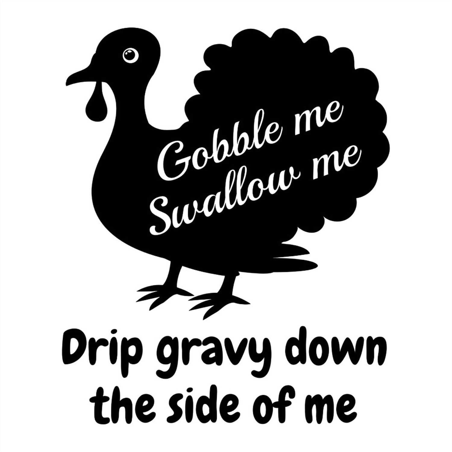 Black Turkey And Thanksgiving Quote SVG PNG Inspire Uplift