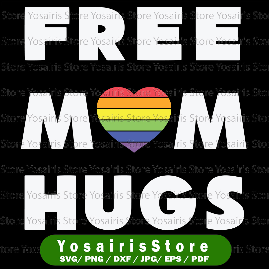 Free mom hugs Svg, LGBT Svg, Pride Svg, Cricut File, Silhoue - Inspire ...