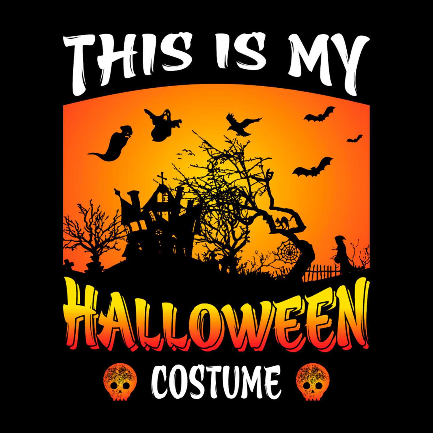 This Is My Halloween Costume Halloween Night SVG PNG Inspire Uplift