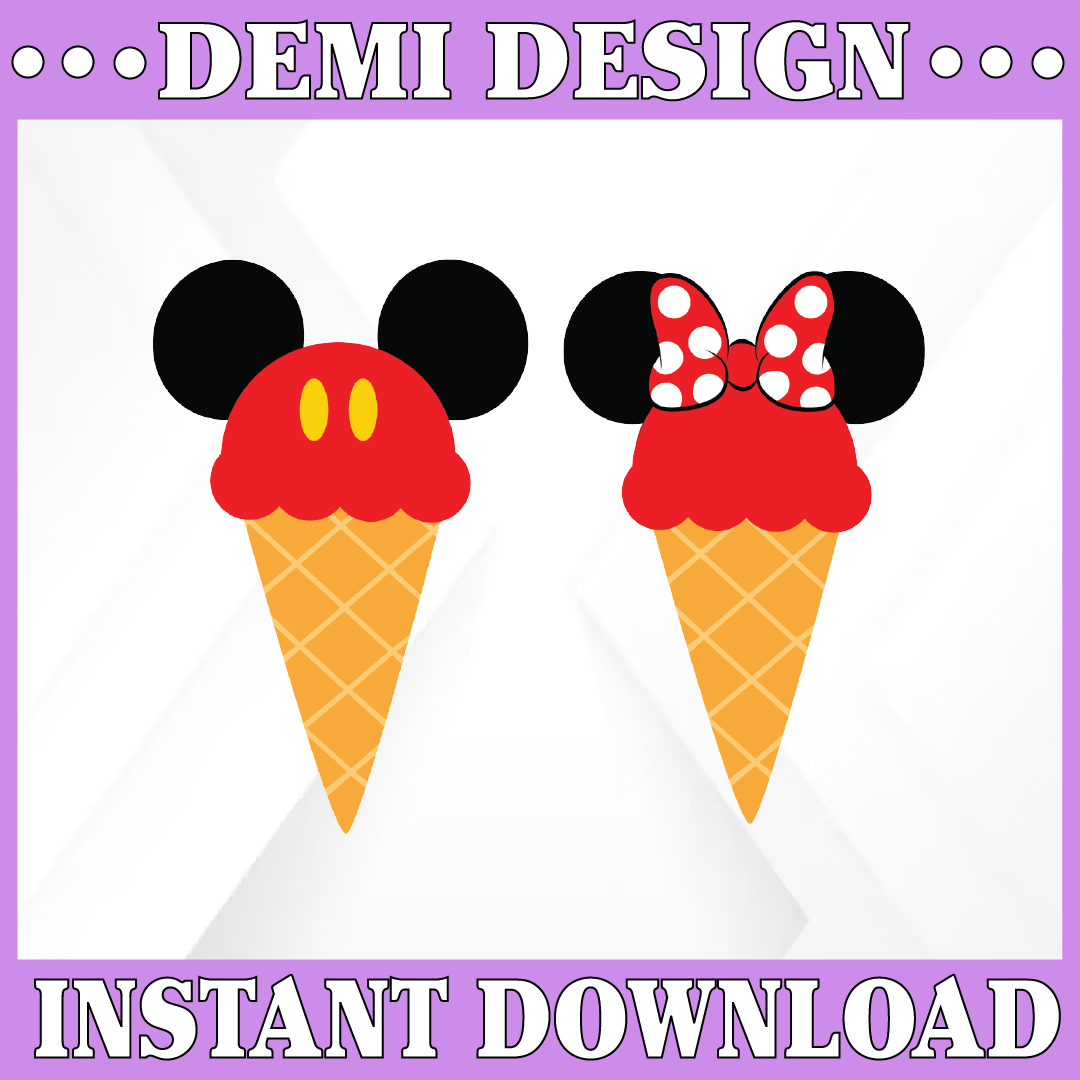 Ice cream Mickey Svg, Ice Cream Mickey Svg,Ice Cream Svg, Mi Inspire Uplift