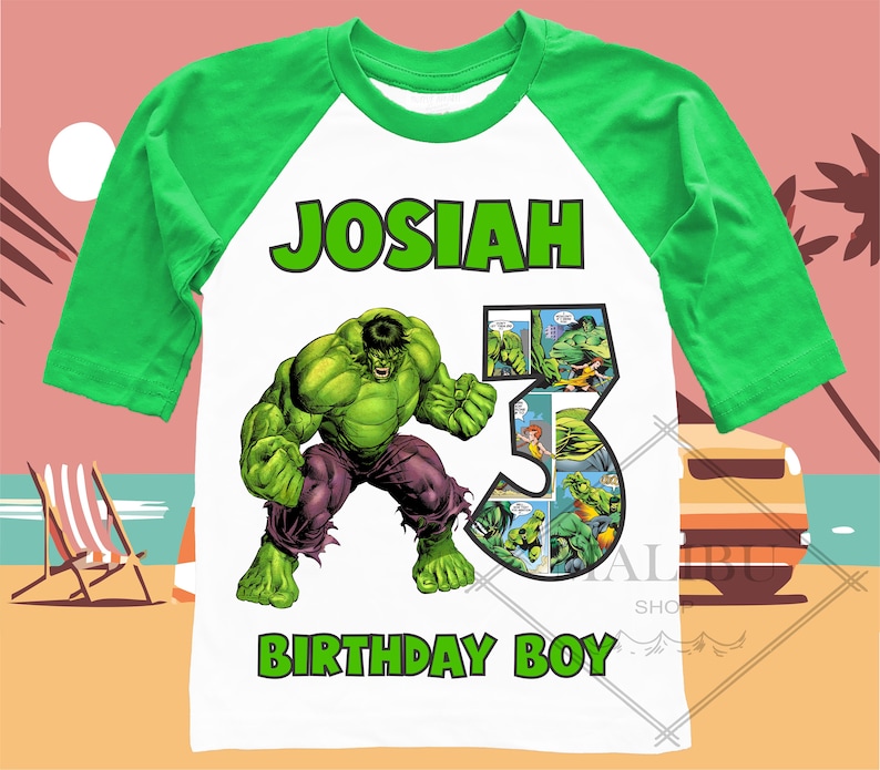 Hulk Family Personalized Shirt Birthday Custom Tshirt Unisex