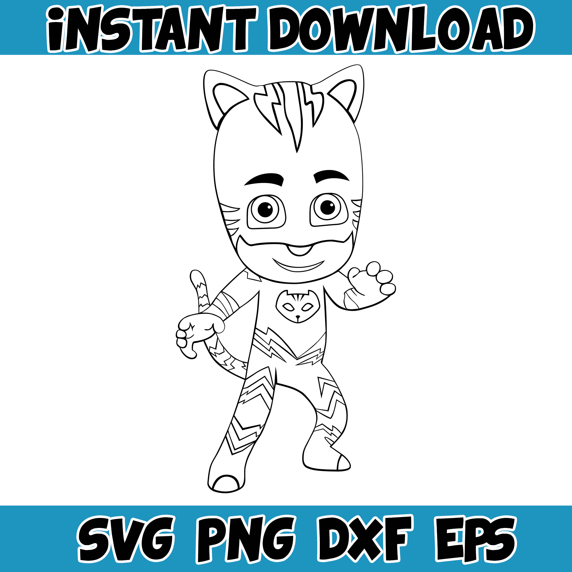 PJ Mask Clipart, PJ Mask svg cut files for Cricut, Silhouett - Inspire ...