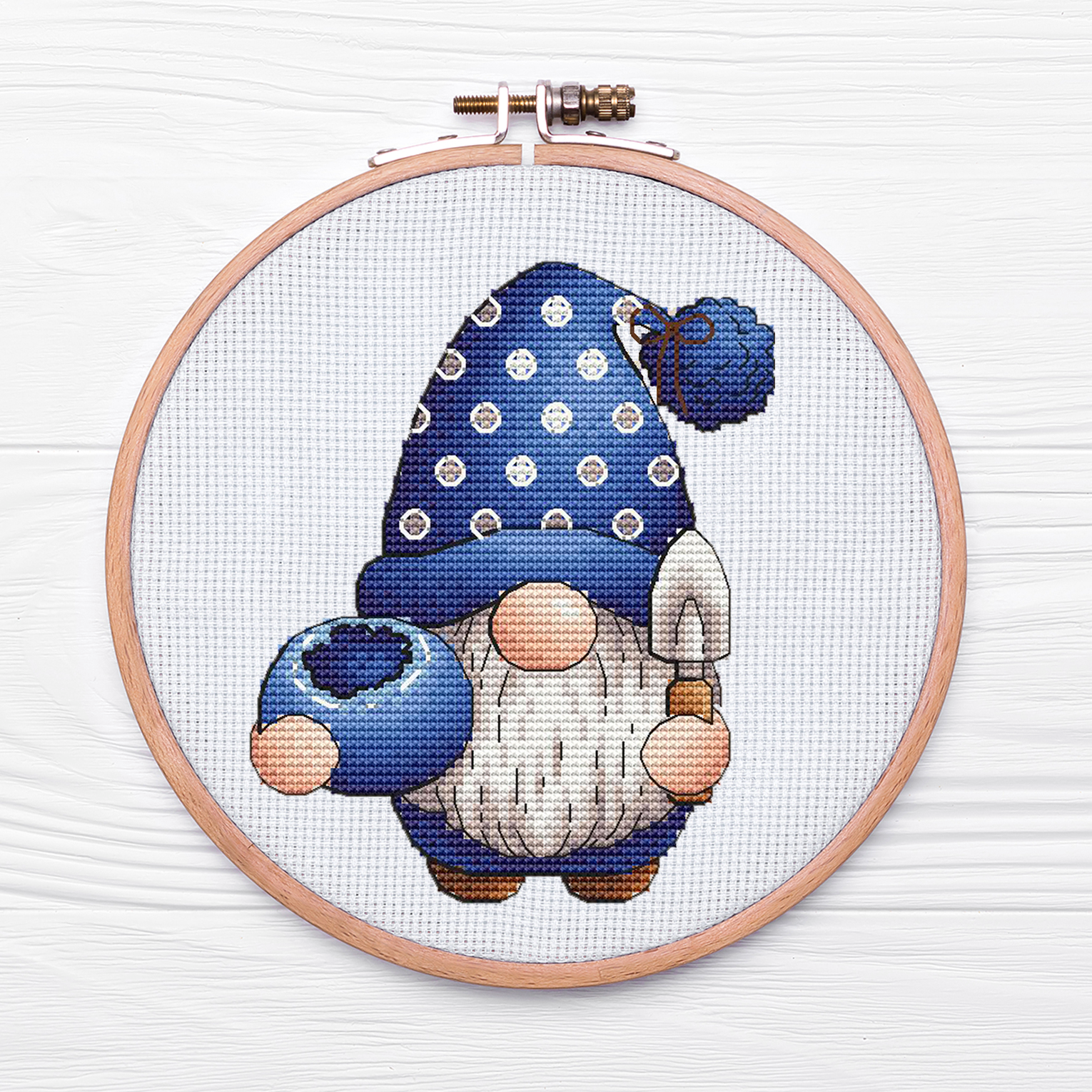 garden-gnome-cross-stitch-pattern-pdf-blueberry-cross-stitc-inspire-uplift for Free Printable Gnome Cross Stitch Patterns Garden Gnome Cross Stitch Pattern Pdf, BlueBerry Cross Stitc | Inspire Uplift for Free Printable Gnome Cross Stitch Patterns