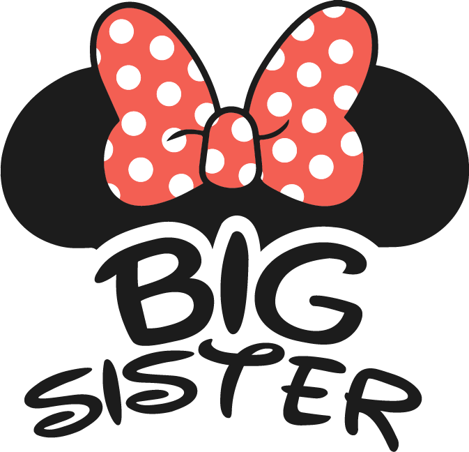 Big Sister Minnie Face Svg, Disney Svg, Family Disney Svg, M | Inspire ...