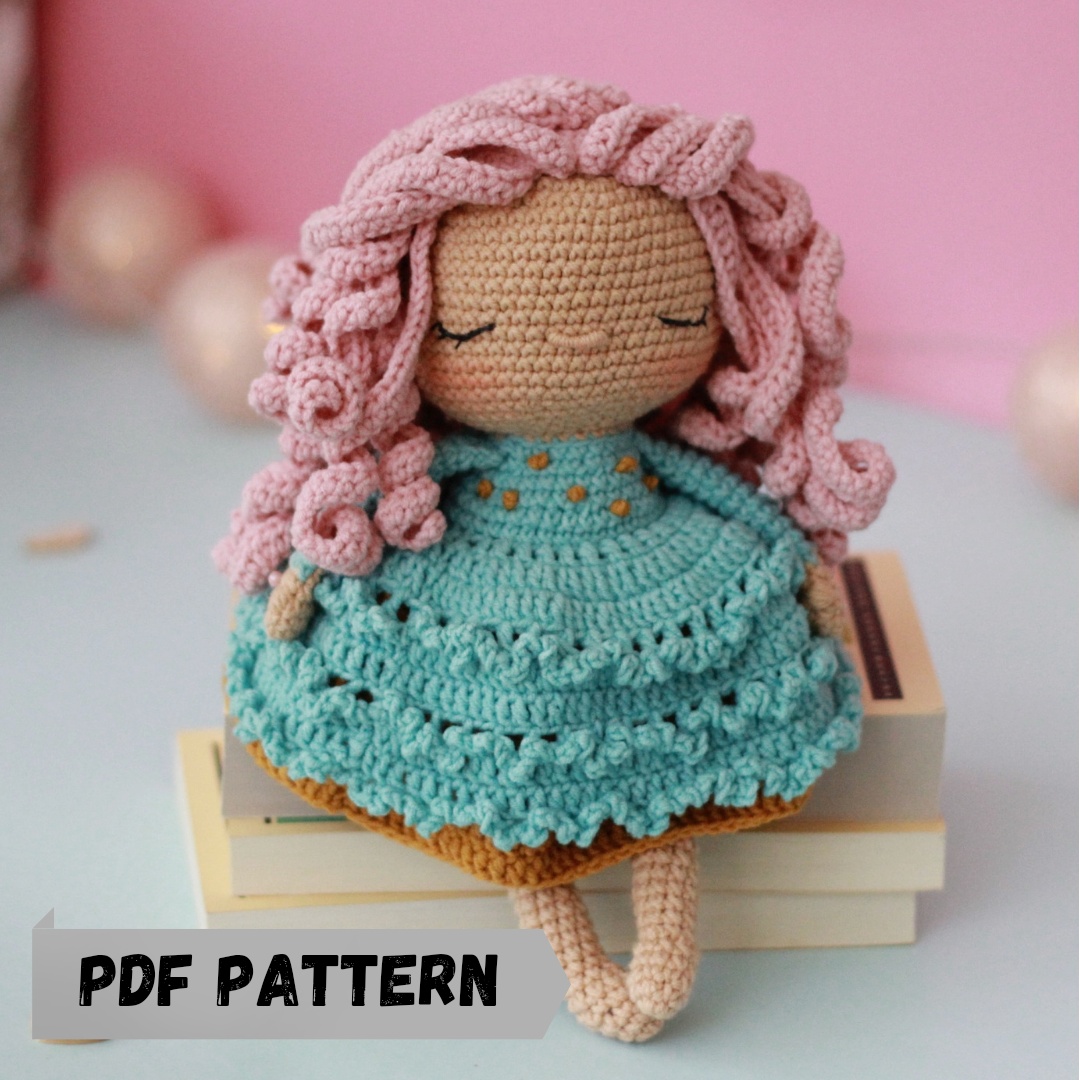 PDF pattern amigurumi crochet doll Amelia, amigurumi doll tu Inspire