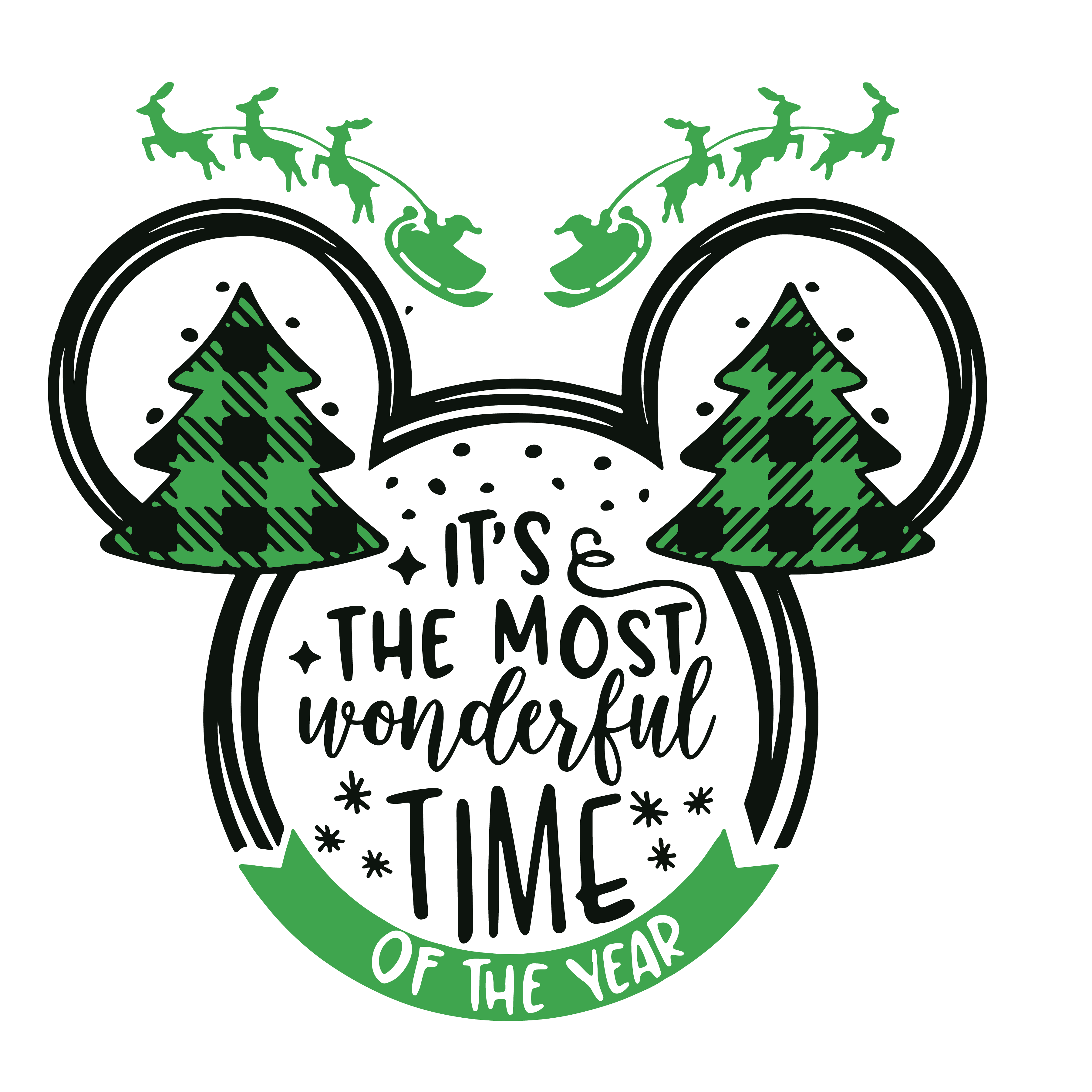 Minnie Face Christmas Svg, Merry Christmas Svg, Mickey Svg, Inspire