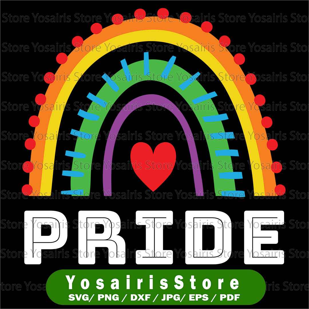 Pride Rainbow SVG, Retro Rainbow Svg, LGBTQ Pride Svg, LGBTQ - Inspire ...