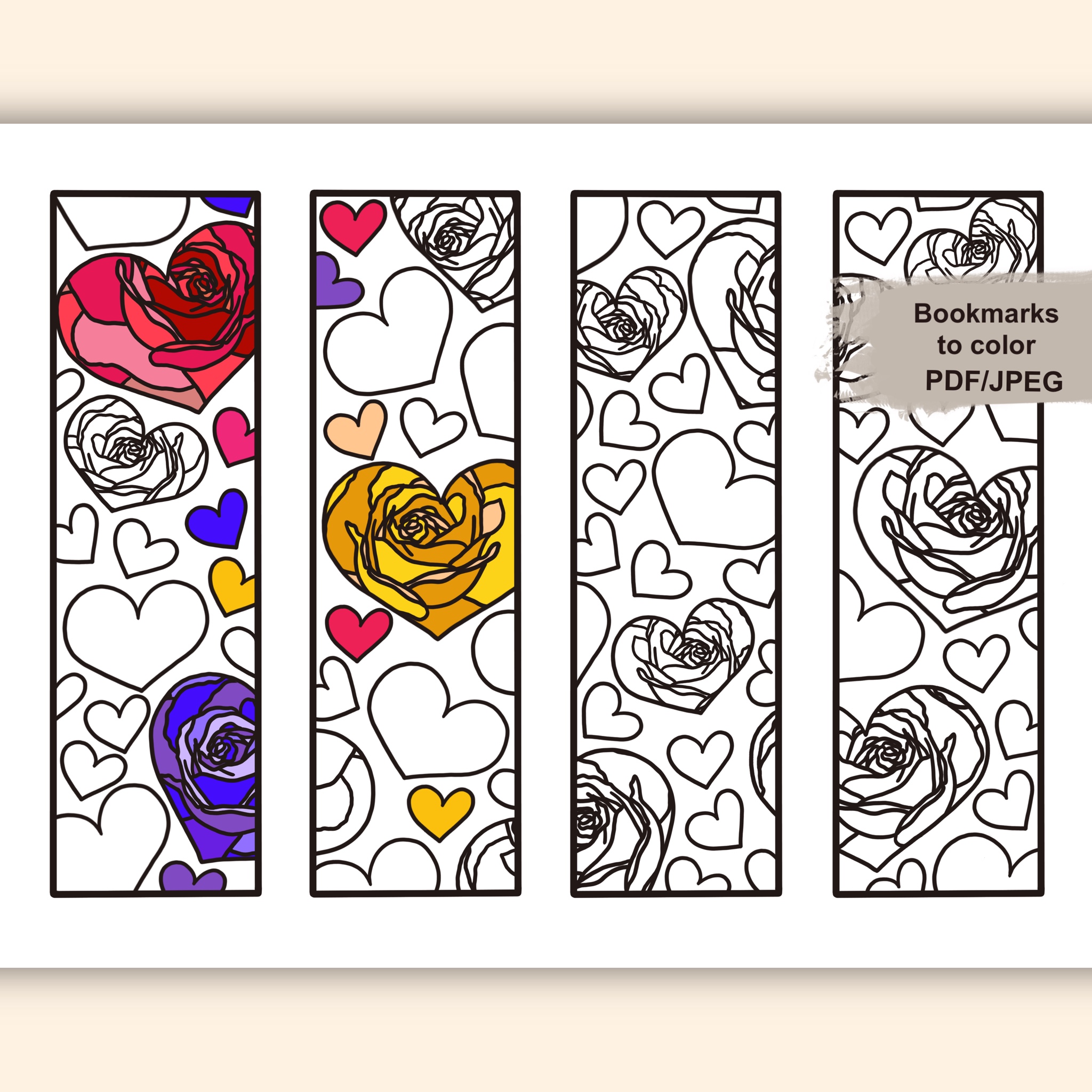 Coloring Bookmarks, Printable bookmarks to color, Kids Color | Inspire ...