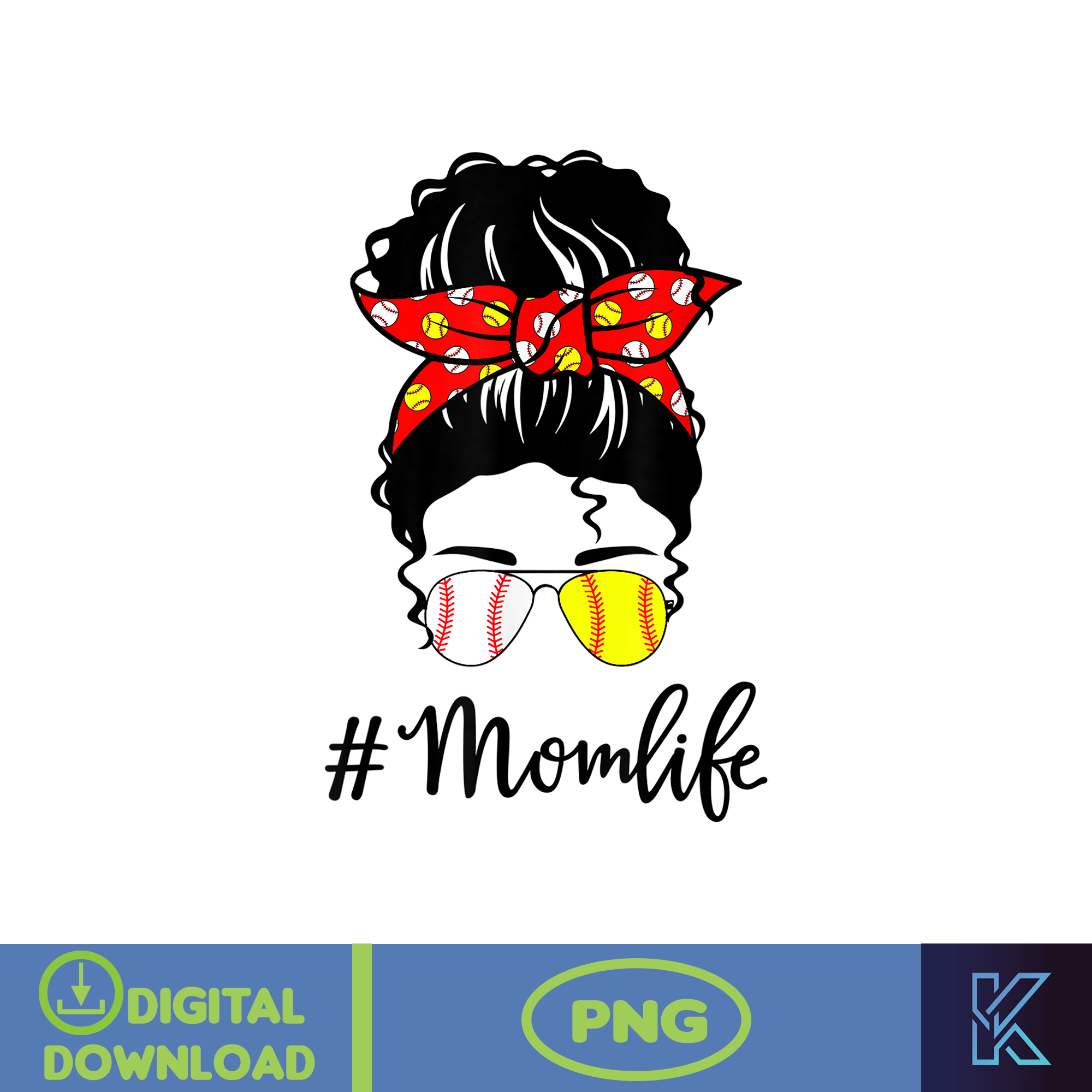 Messy Bun Life Hair Glasses PNG, Momlife PnG, Mom Png, Mothe - Inspire ...