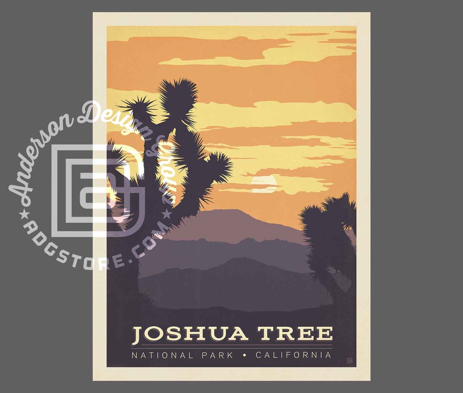 Joshua Tree National Park Travel Poster by Anderson Design G | Inspire ...