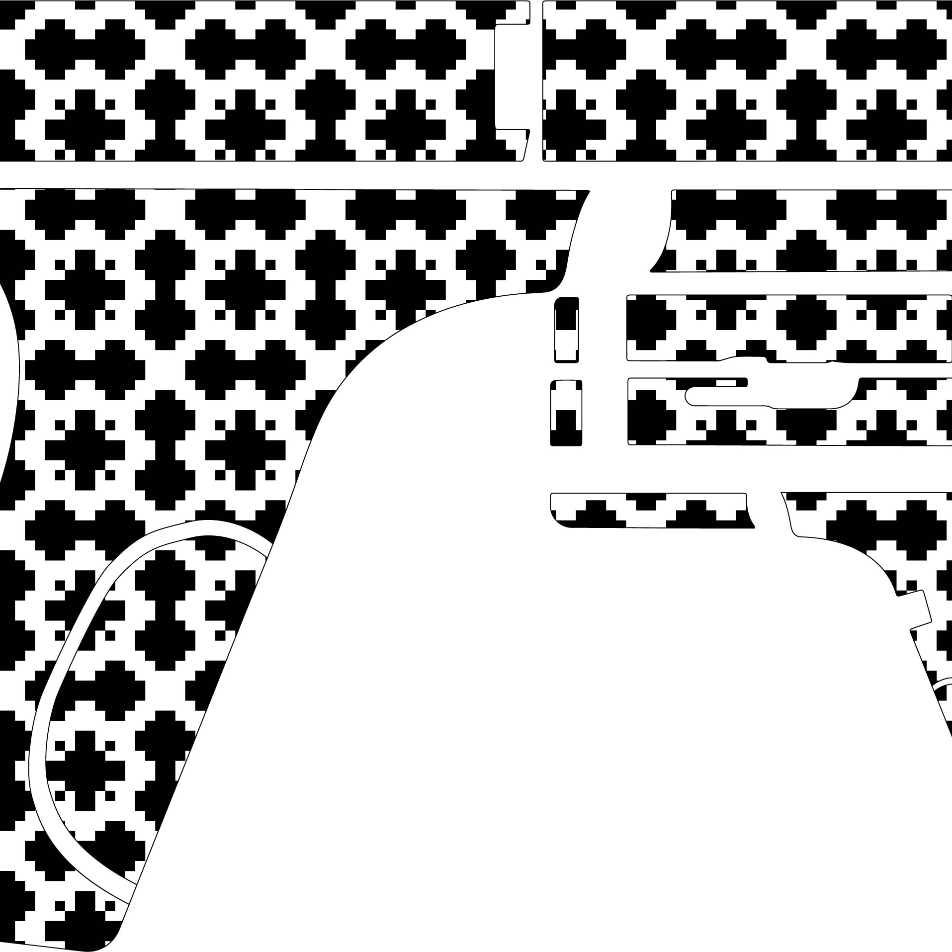 Glock 43 x Hand Gun Design svg vector file for laser engravi - Inspire