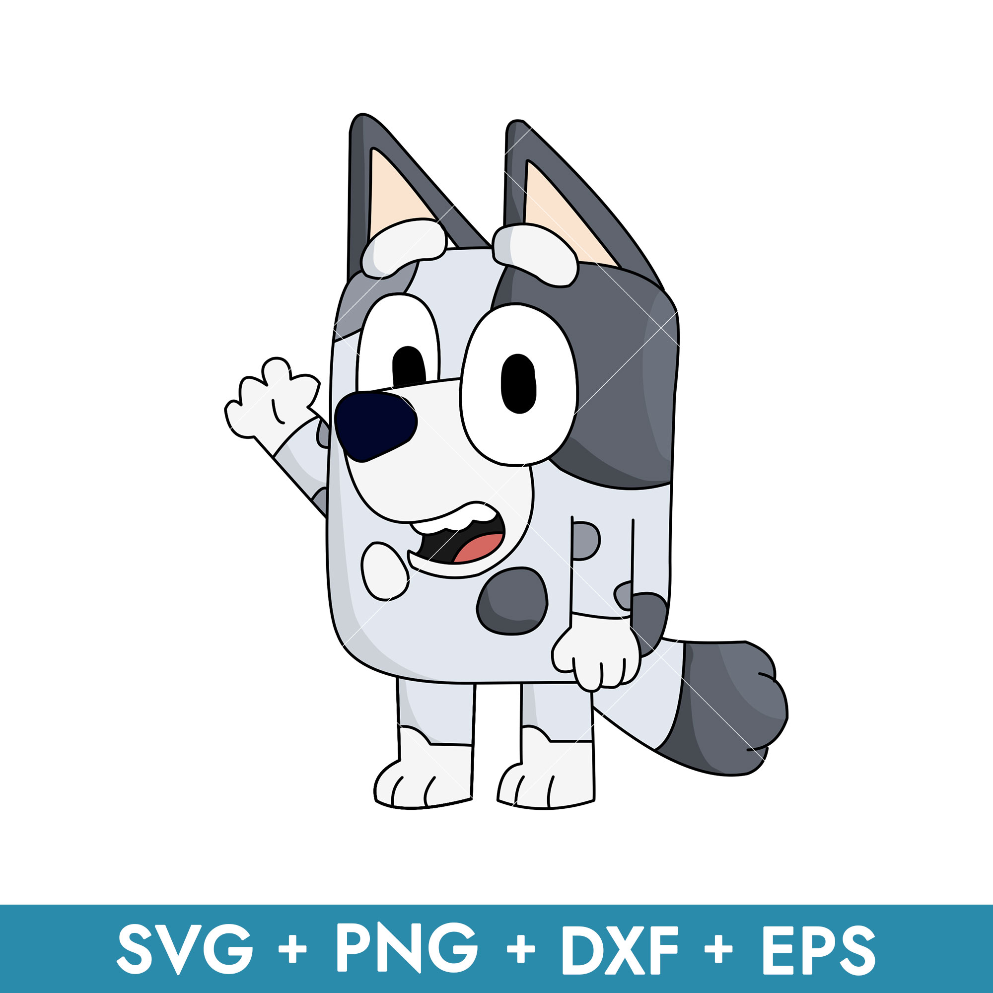 Bluey Muffin Svg, Muffin Dog Svg, Bluey Svg, Cartoon Svg Inspire Uplift