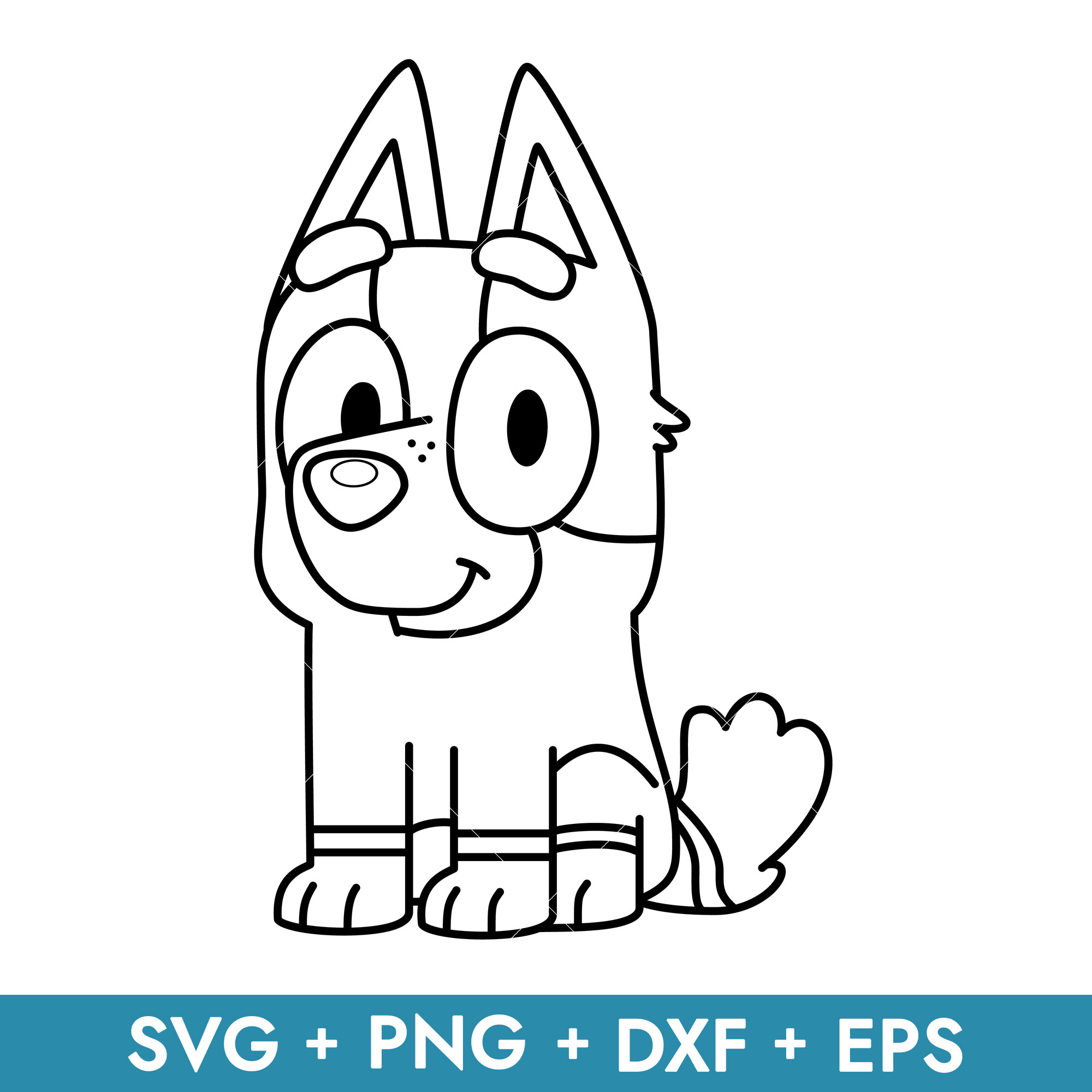 Socks Dog Outline Svg, Bluey Socks Svg, Bluey Svg, Inspire Uplift